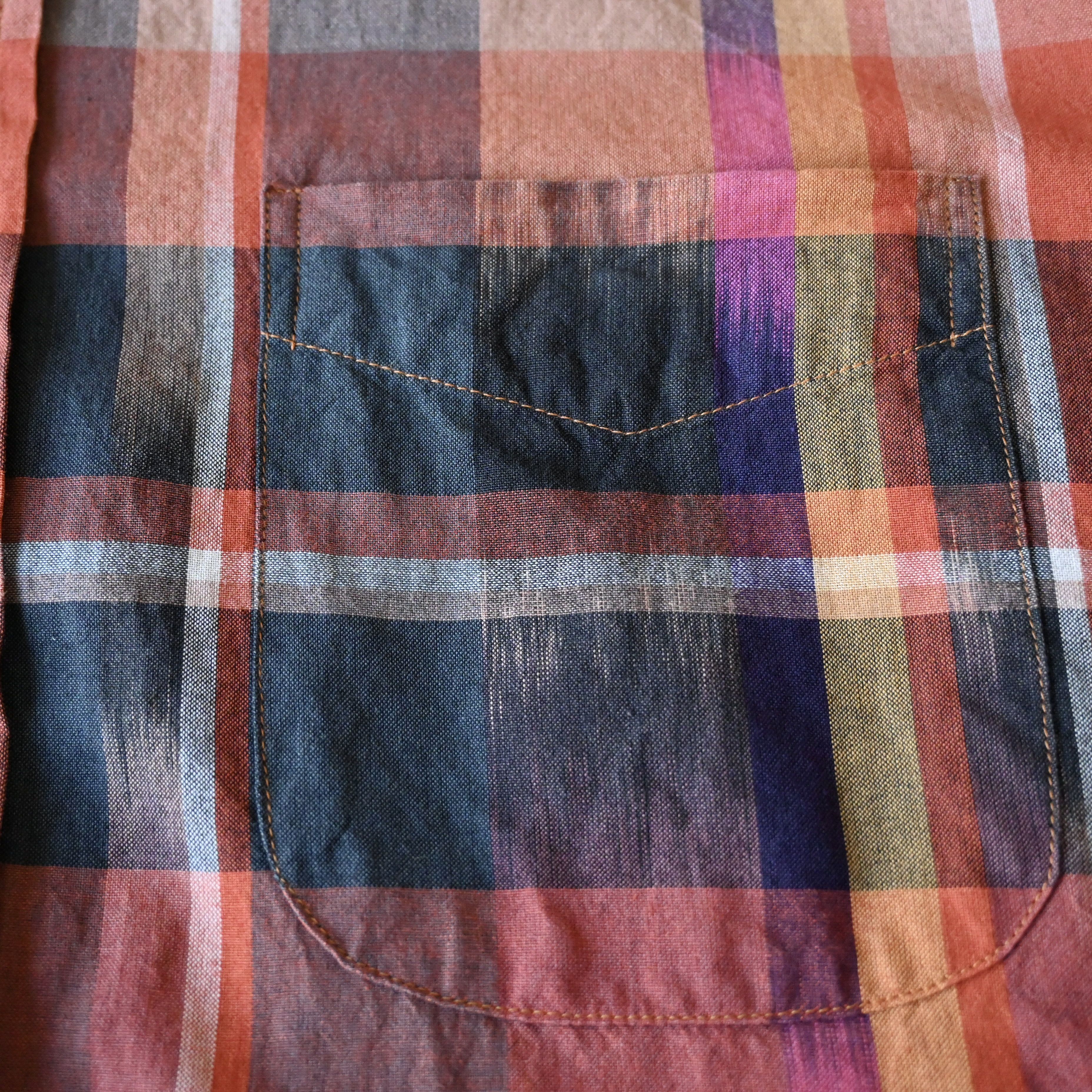 Engineered Garments MINT, Engineered Garments "19th Century Shirt" ikat plaid Size US M / EU 48-50 / 2 - 17 Thumbnail