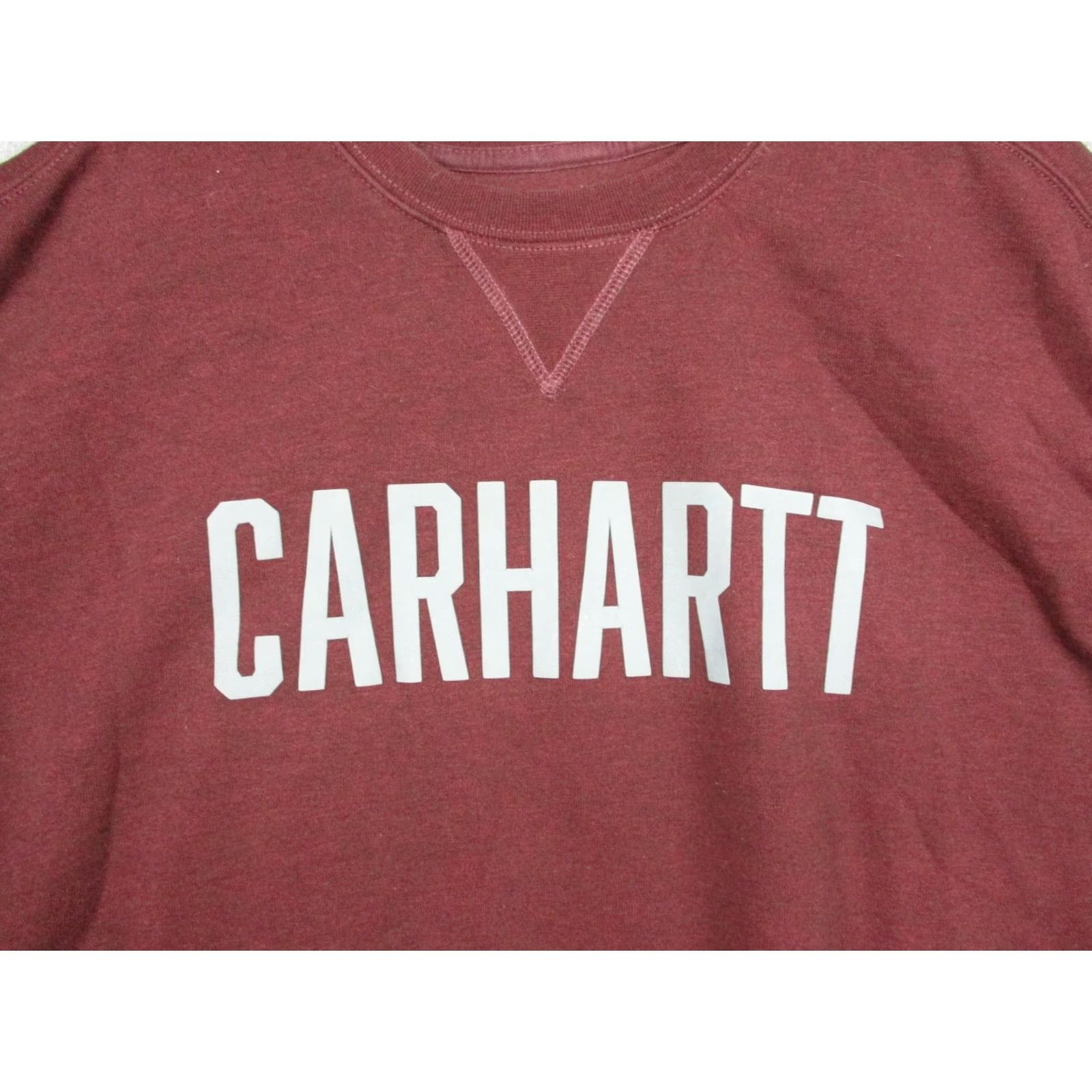 Carhartt Carhartt Sweatshirt Mens 2XL Red Fleece Pullover Crewneck Logo Graphic Tagless Size US XXL / EU 58 / 5 - 2 Thumbnail