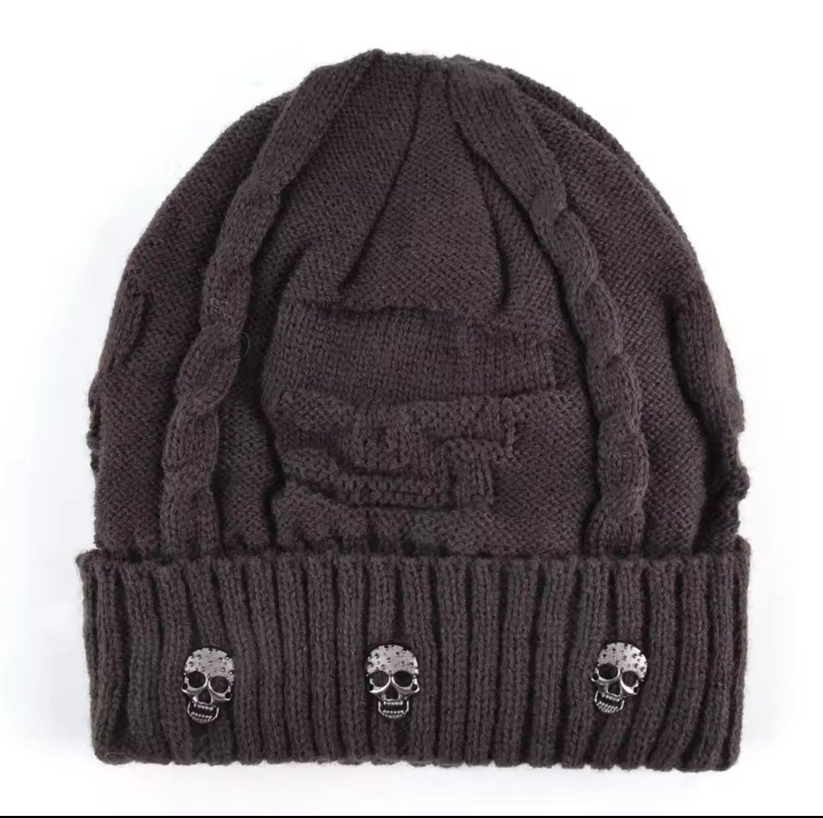Japanese Brand Hip-hop Skull Pattern Beanie Size ONE SIZE - 1 Thumbnail