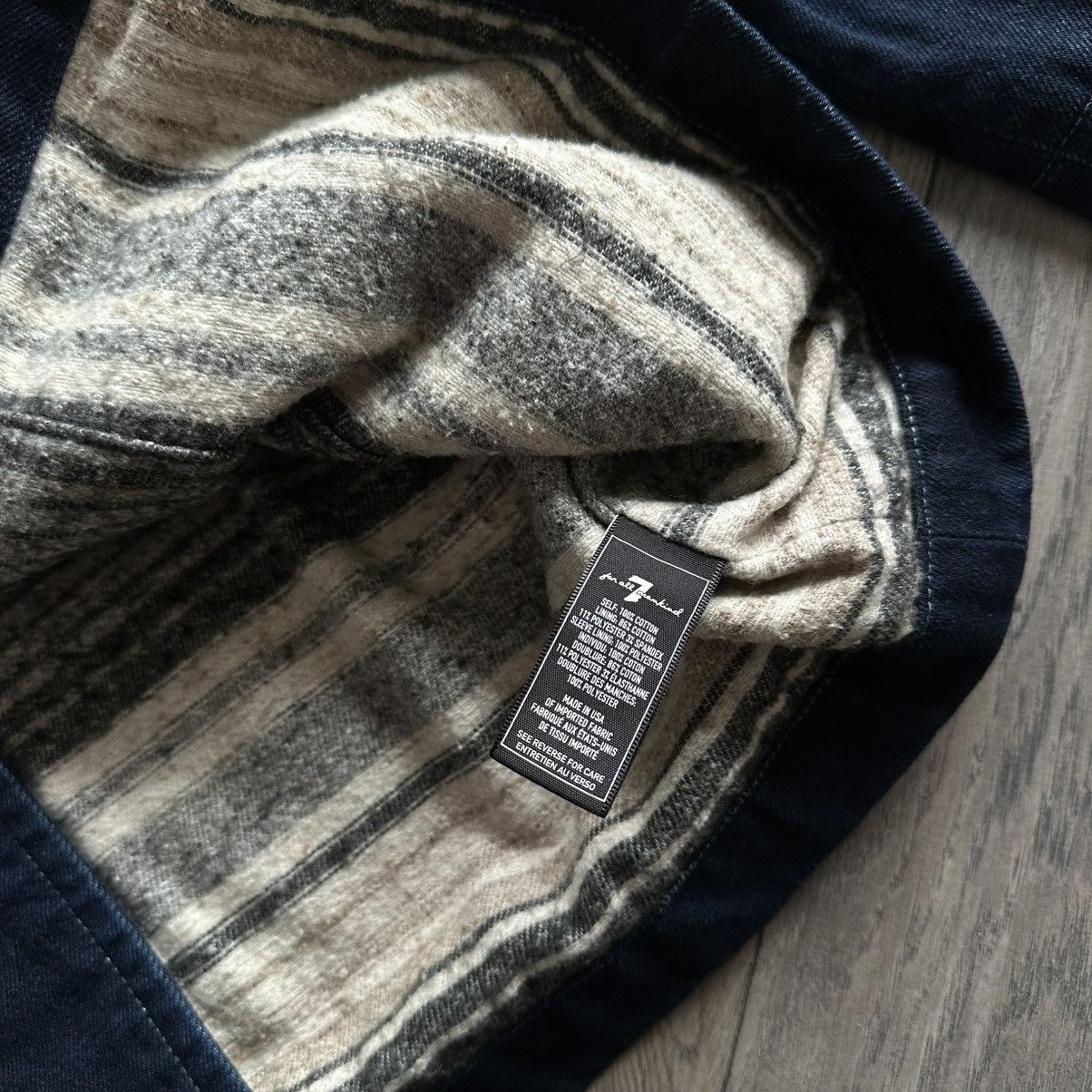 7 For All Mankind 7 For All Mankind Hooded Denim Toggle Coat in Indigo Blue Size US M / EU 48-50 / 2 - 7 Thumbnail