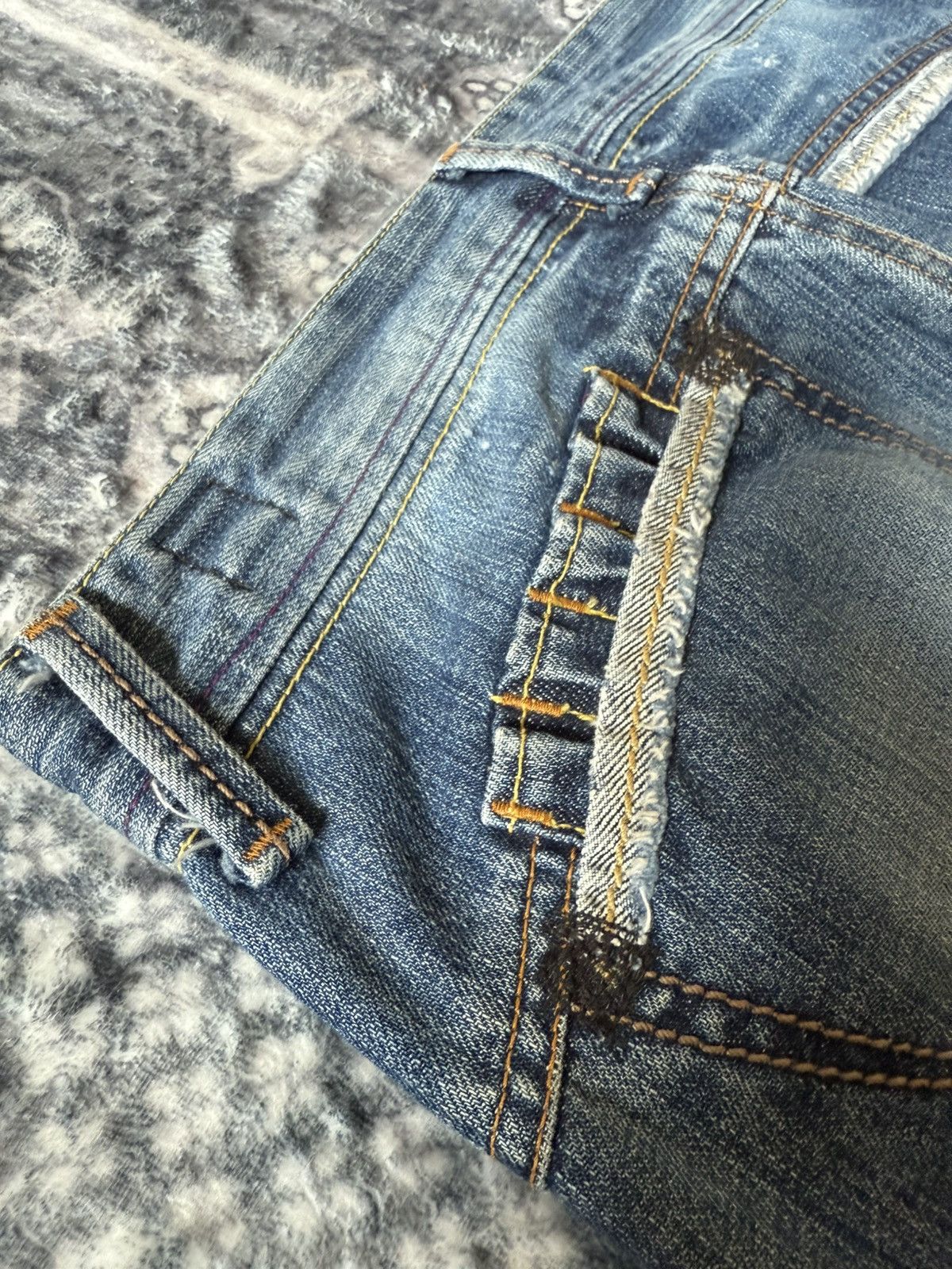 Hysteric Glamour × Japanese Brand Bartack Japan Asymmetrical Revolver Gun Pocket Jeans Size US 28 / EU 44 - 20 Thumbnail