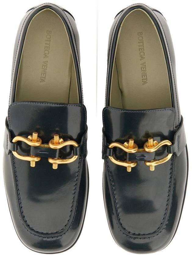 Bottega Veneta o1n1vont0925 Leather Loafers in Dark Green Size US 8 / IT 38 - 4 Thumbnail