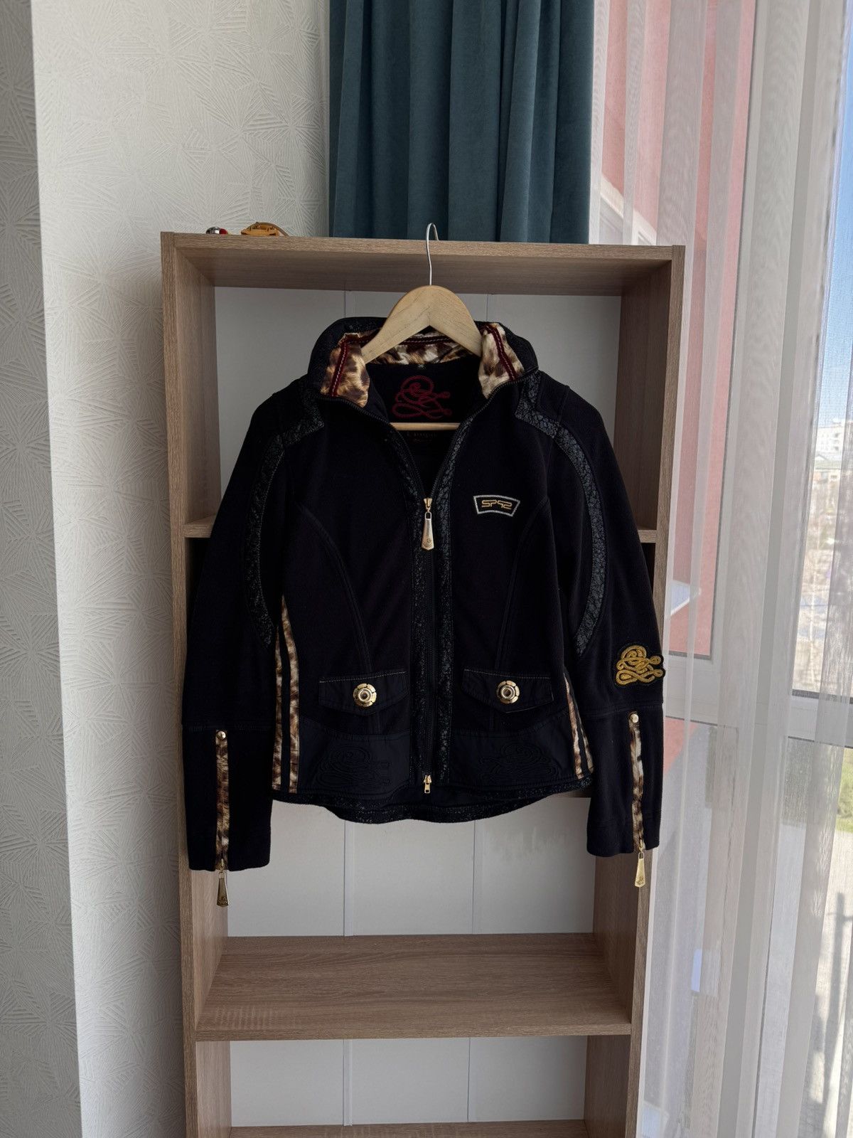 Sportalm Kitzbuhel × Vintage Vintage Sportalm Luxury Leopard Black Blazer Size S / US 4 / IT 40 - 1 Thumbnail