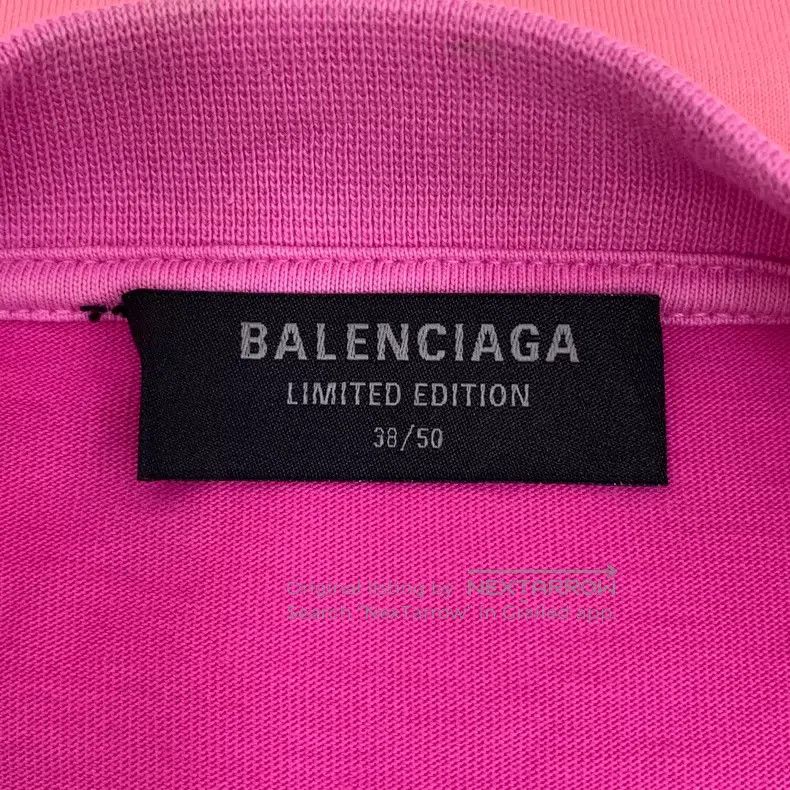 Balenciaga Balenciaga Color Blocked Logo Embroidered Crew Neck Short Size US XS / EU 42 / 0 - 5 Thumbnail