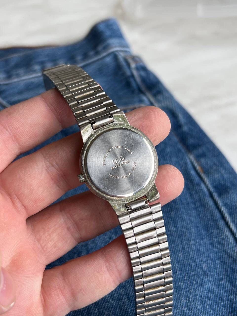Japanese Brand × Vintage Vintage Japanese style futuristic Steel Watch Q&Q Chrome 00s Size ONE SIZE - 7 Thumbnail