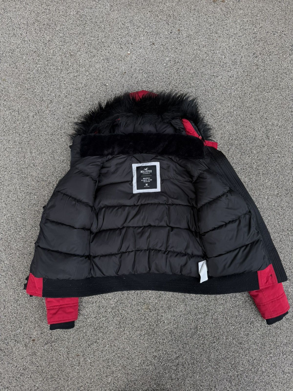 Hollister Streetwear Hollister Black Fur Y2K Bomber Jacket Size US M / EU 48-50 / 2 - 12 Thumbnail