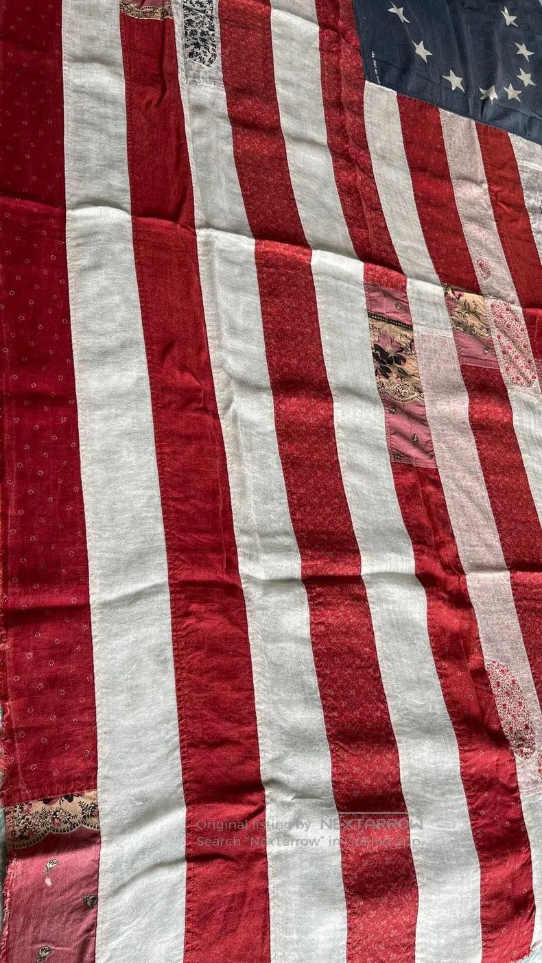 Kapital Vintage American Flag Scarf Shawl. Size ONE SIZE - 2 Thumbnail