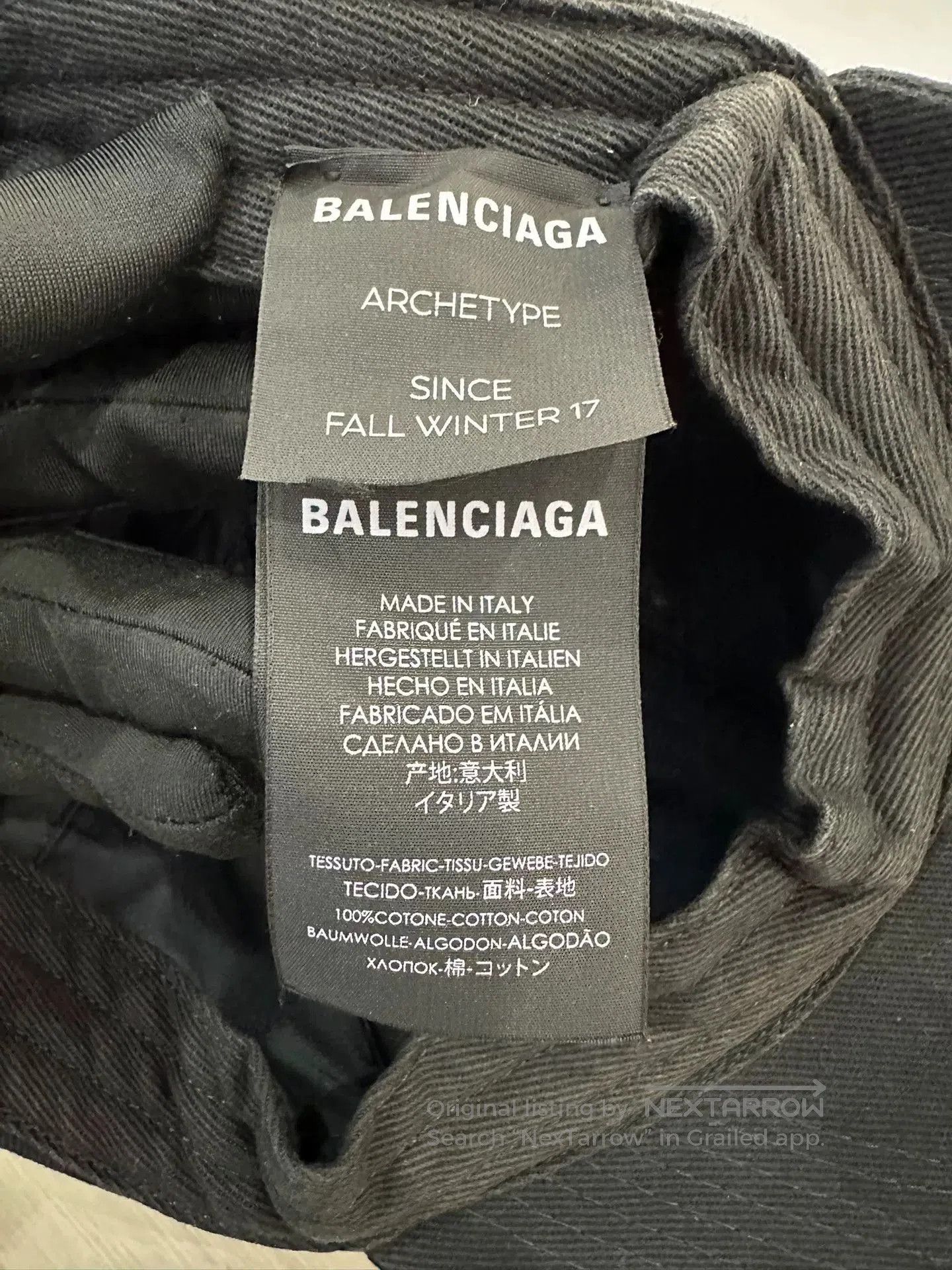 Balenciaga Balenciaga Logo Denim Baseball Cap. Size ONE SIZE - 8 Thumbnail