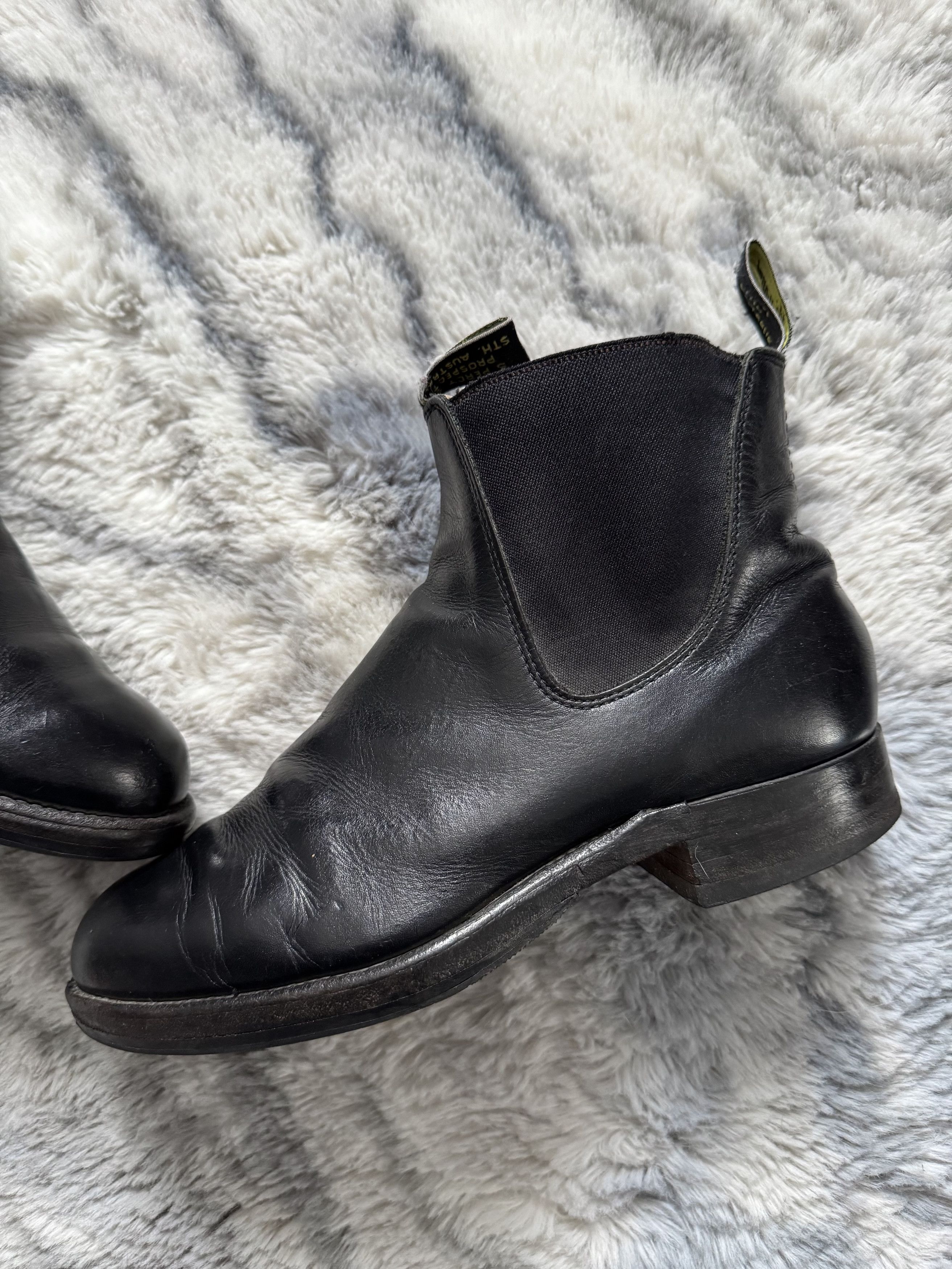 R.M. Williams Unisex Australia Leather Chelsea Boots Shoes Size 5.5 G W Size US 6.5 / EU 39-40 - 5 Thumbnail