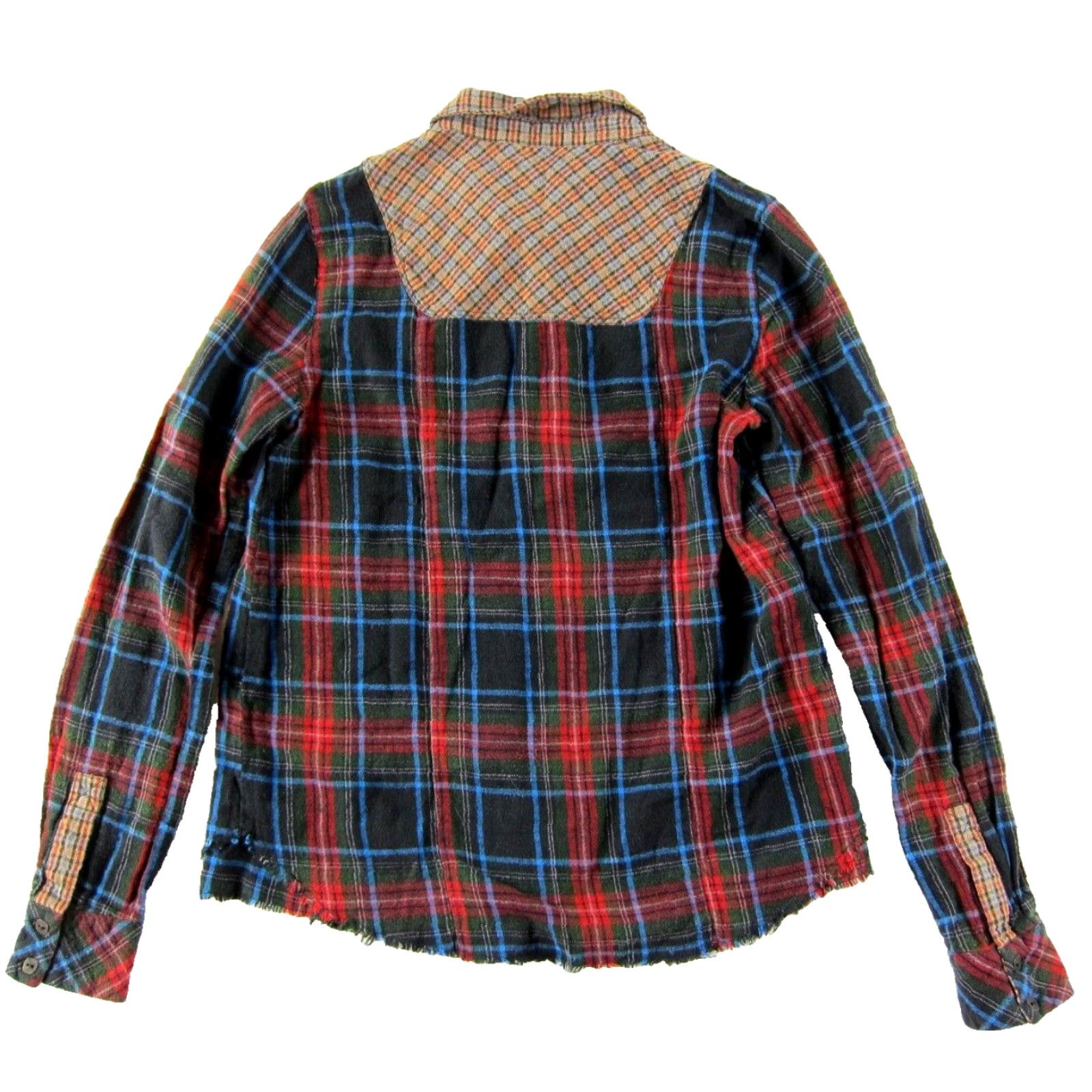 Vintage WE THE FREE Cotton Flannel Plaid Button Down Long Sleeve Collared Blouse Small Size S / US 4 / IT 40 - 2 Thumbnail