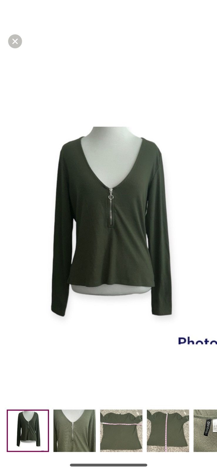 Divided × H&M Divided by h&m large ribbed crop top Size L / US 10 / IT 46 - 1 Thumbnail