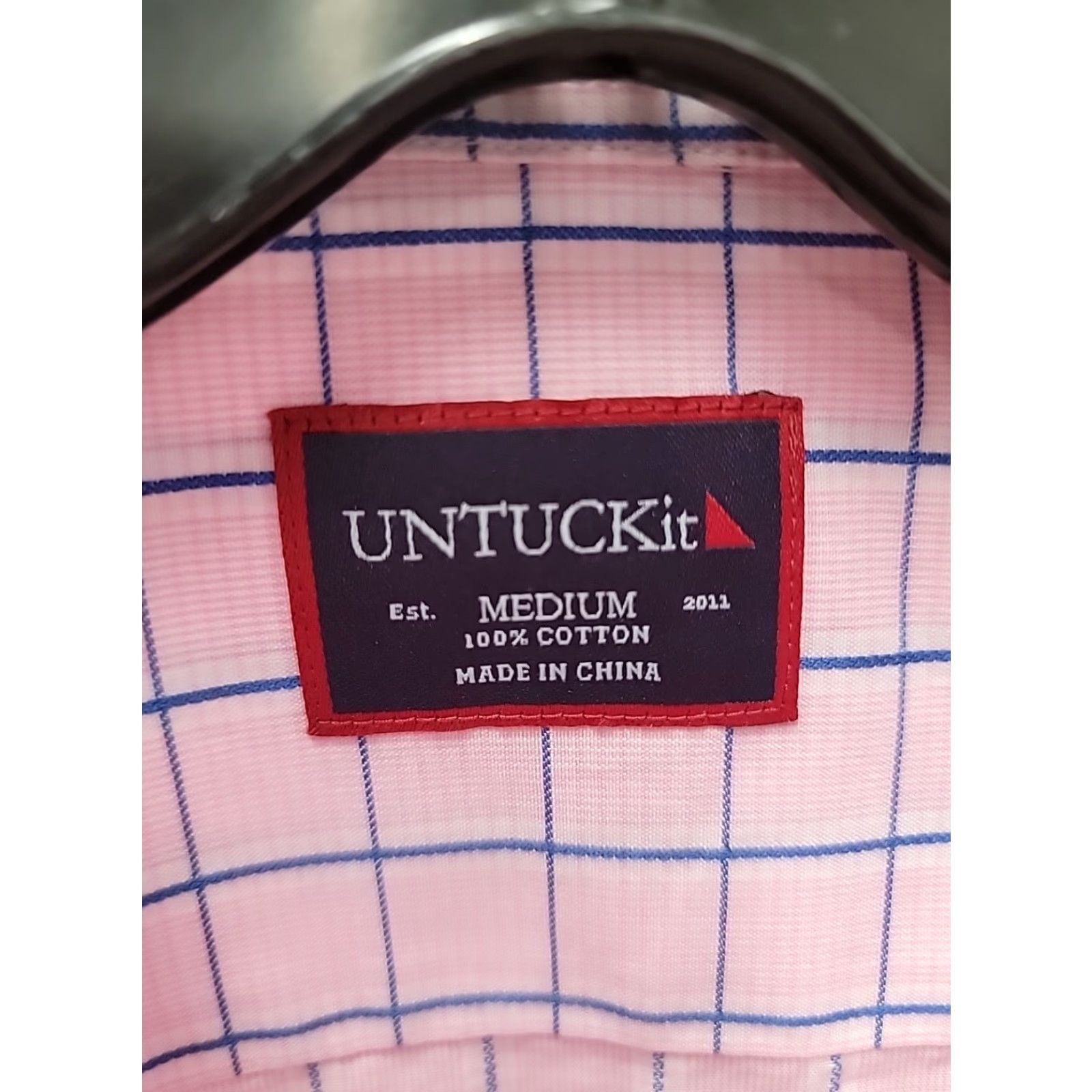 UNTUCKit UNTUCKit Shirt Mens M Pink Long Sleeve Button-Up Shirt Size US M / EU 48-50 / 2 - 2 Thumbnail
