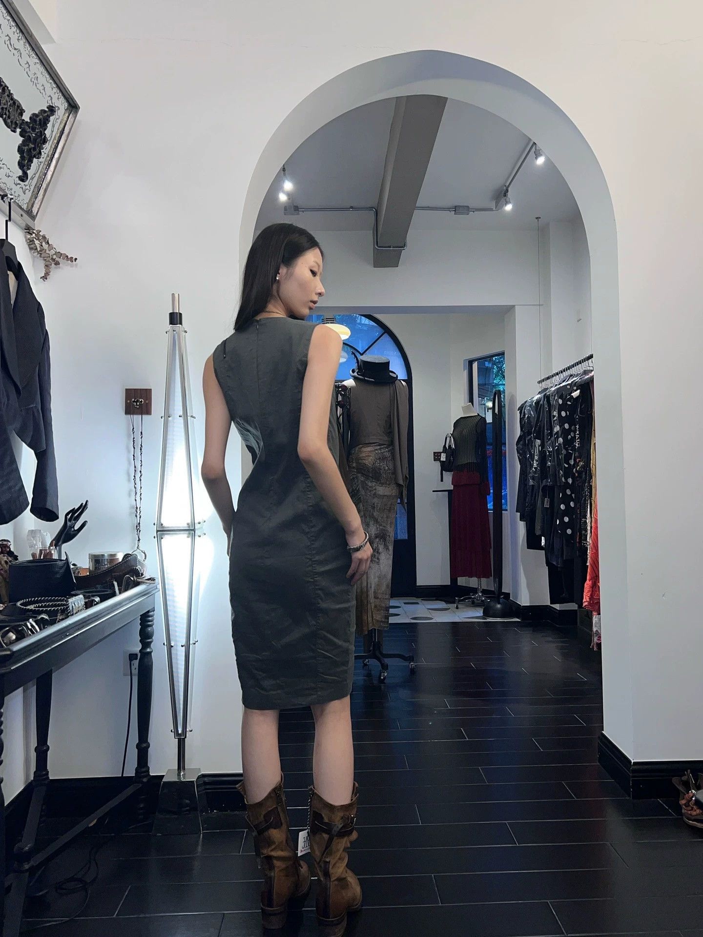 Other German Brand Vintage Zipper Bodycon Cami Dress Size S Size S / US 4 / IT 40 - 5 Thumbnail