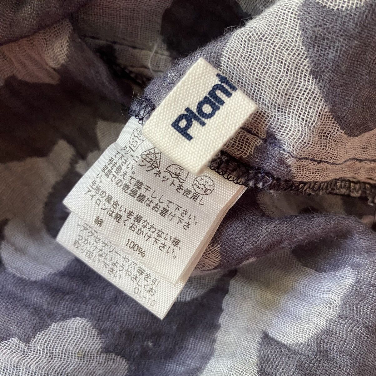 Issey Miyake Plantation Gray Floral Sheer Cap Sleeve Top Size M / US 6-8 / IT 42-44 - 15 Thumbnail