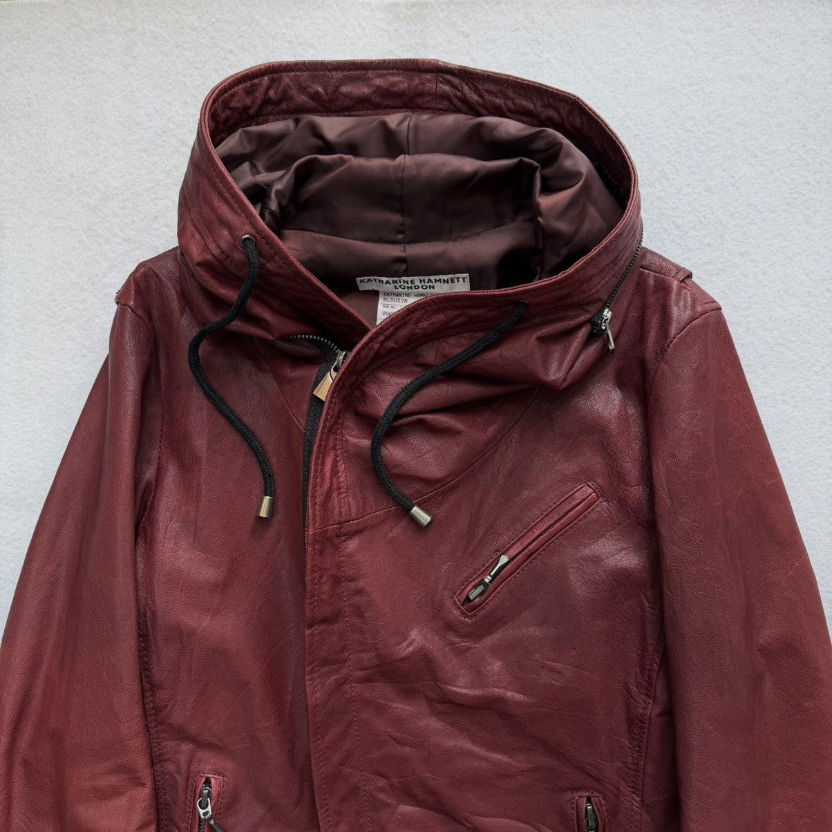 Katharine Hamnett London 2000s Katharine Hamnett "Alien Asymmetrical Goat Skin Jacket Size US M / EU 48-50 / 2 - 5 Thumbnail