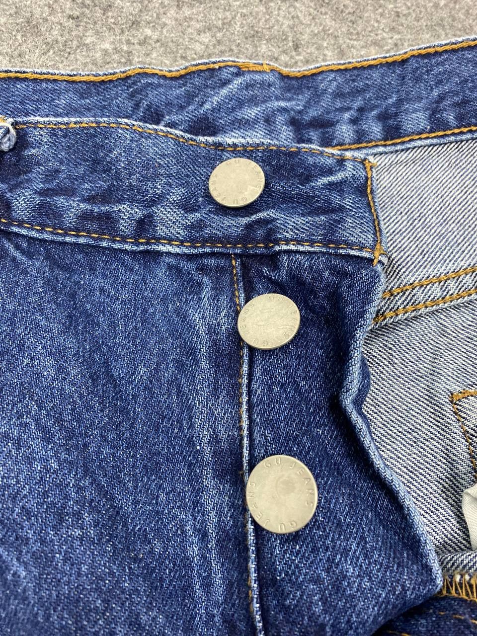 Japanese Brand GU japanese brand distressed denim nice design Size US 33 - 10 Thumbnail