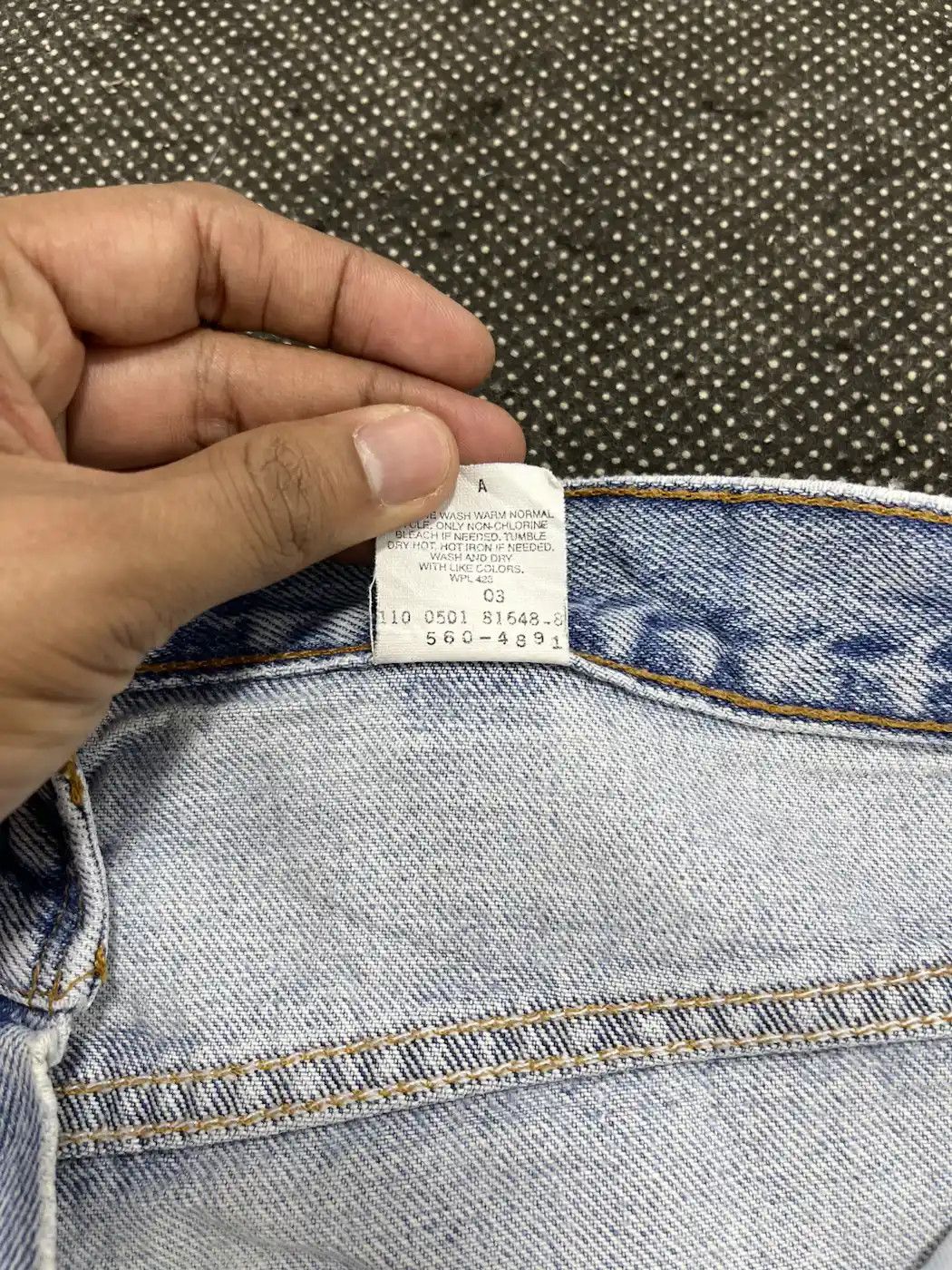Levi's × Vintage Vintage Levi's 560 Stone Wash Jeans - J733 Size US 34 / EU 50 - 7 Thumbnail