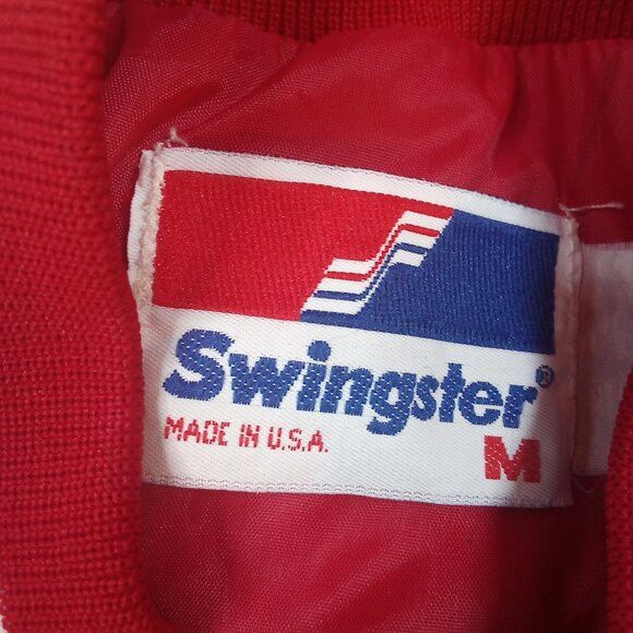 NCAA × Vintage Vintage Swingster Custom Houston Cougars Satin Jacket Size US M / EU 48-50 / 2 - 3 Thumbnail