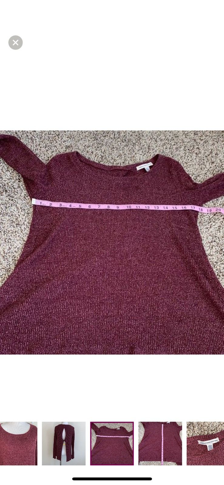 American Eagle Outfitters American eagle outfitters small open back knit top Size S / US 4 / IT 40 - 2 Thumbnail