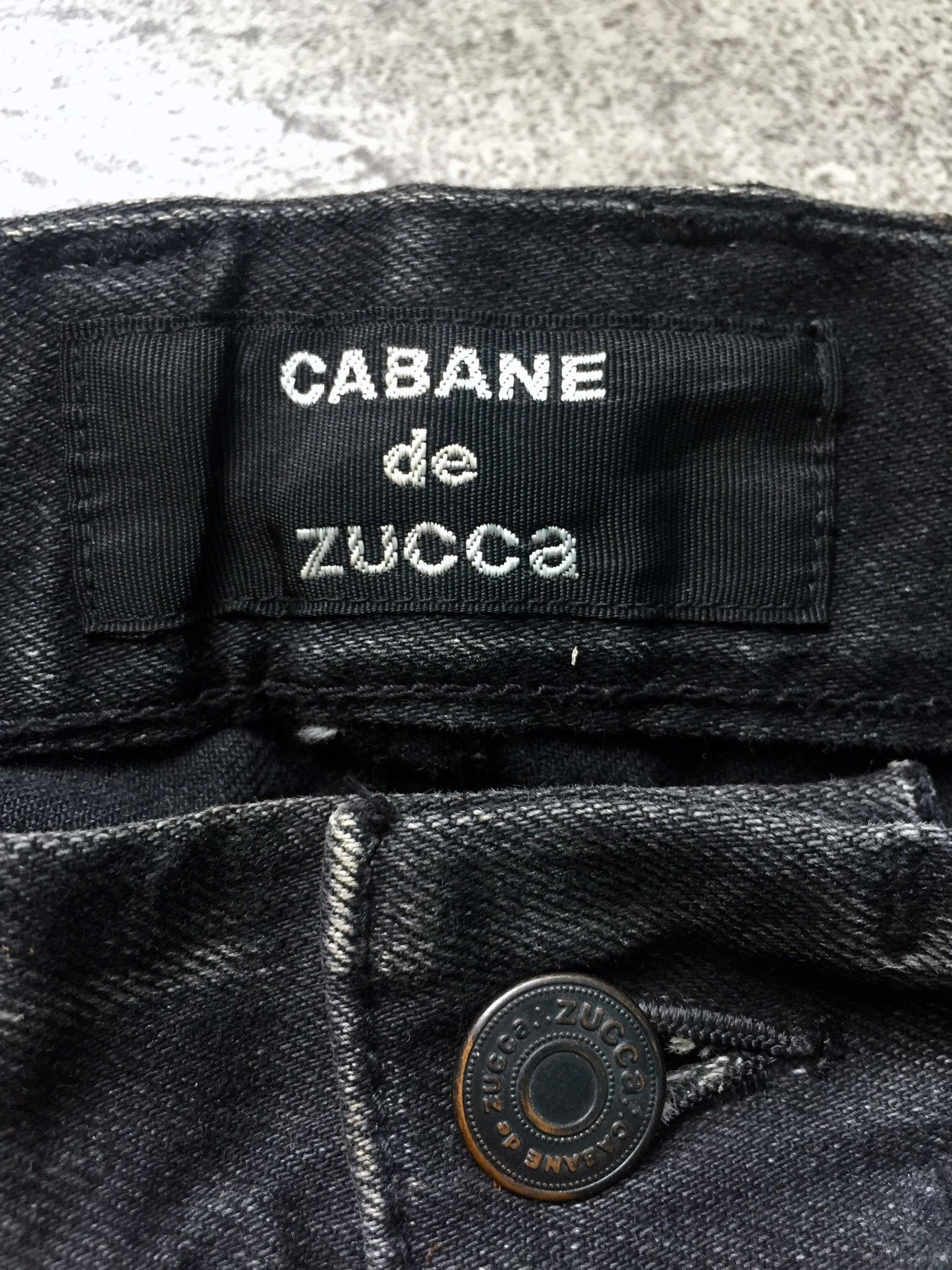 CABANE de ZUCCa Cabane De Zucca Wash Whishkered Denim Pants Size US 33 - 6 Thumbnail