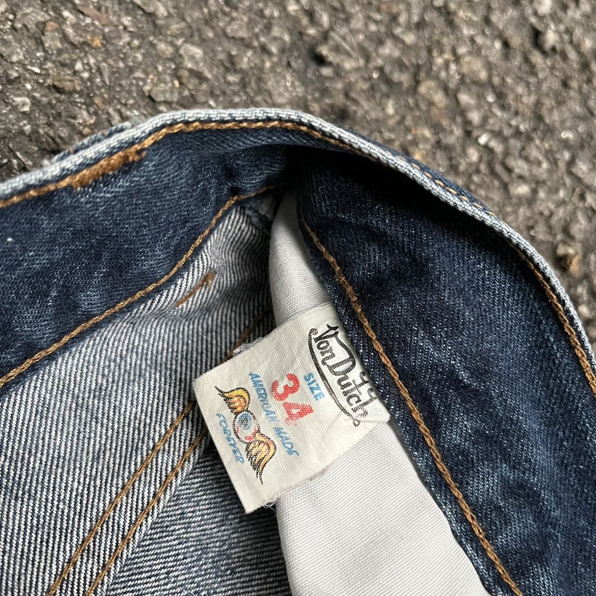 Von Dutch USA Made Vintage Von Dutch Patchwork Jeans Y2K 90s Baggy Size US 34 / EU 50 - 9 Thumbnail