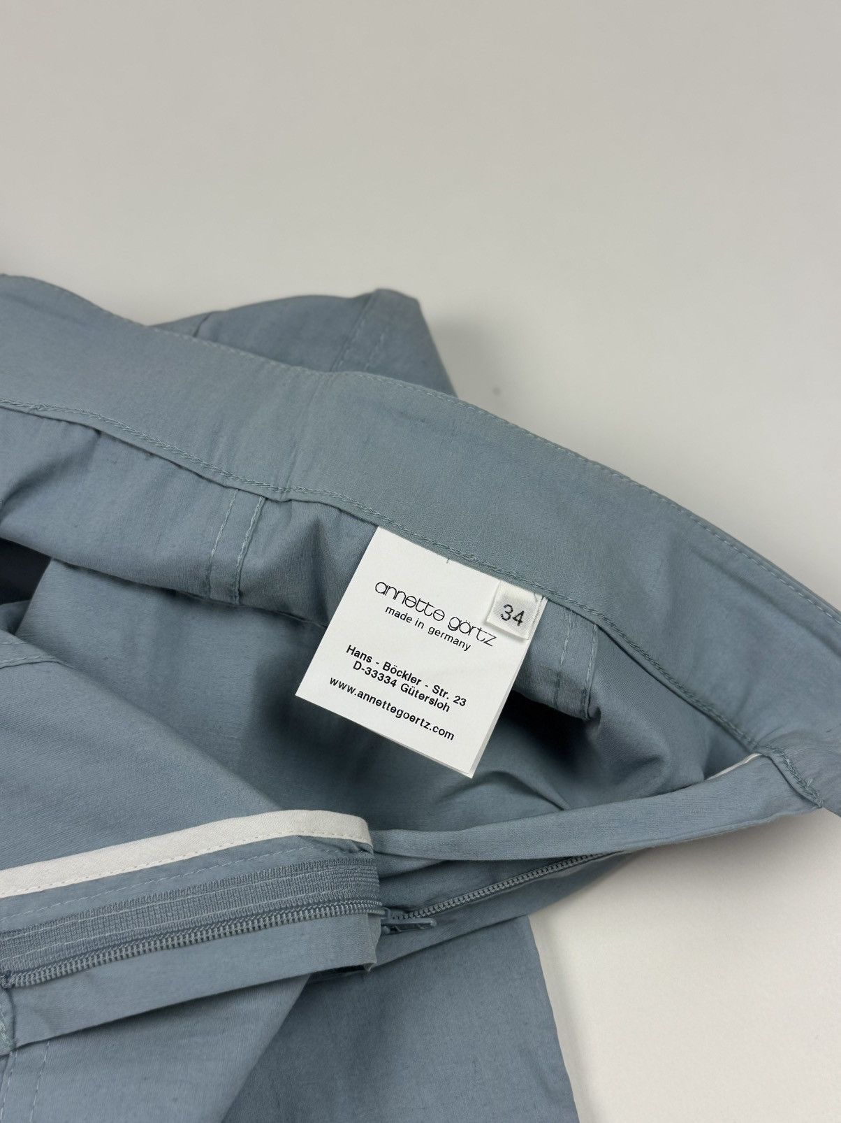 Annette Gortz Annette Gortz Linen Blue Pants Size 24" / US 00 / IT 34 - 8 Thumbnail