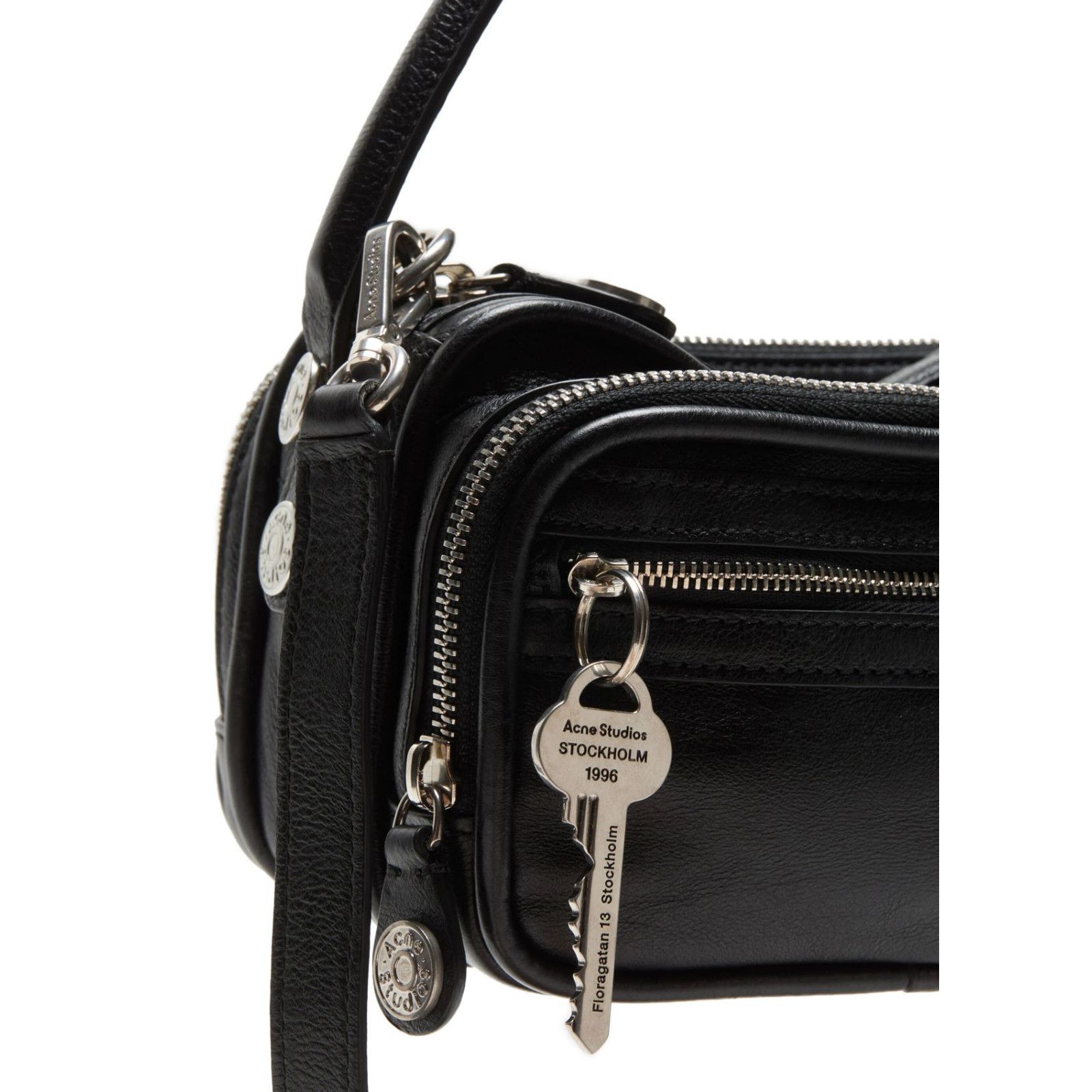 Acne Studios ACNE STUDIOS Camero Black Leather Shoulder Bag New Size ONE SIZE - 3 Thumbnail