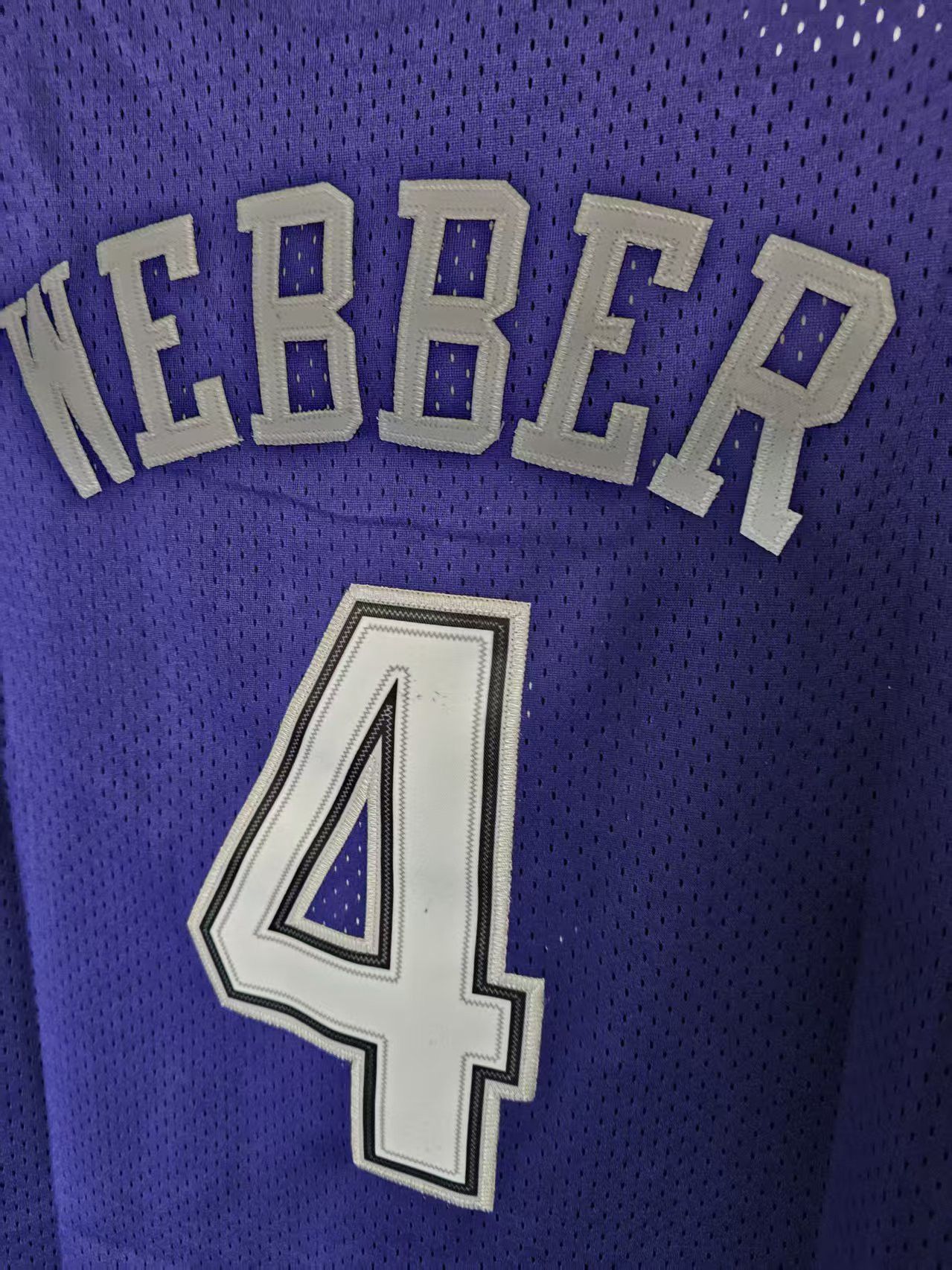 NBA Sacramento Kings #4 Chris Webber Jersey Purple Size US XL / EU 56 / 4 - 5 Thumbnail