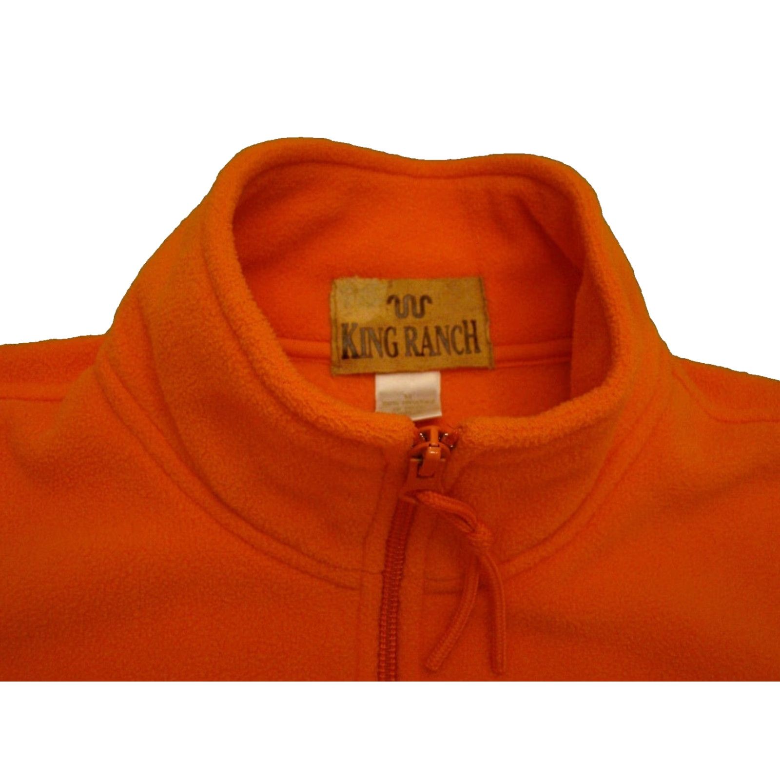 Vintage VINTAGE: King Ranch Orange Zip Up Long Sleeve Fleece Jacket Size US M / EU 48-50 / 2 - 3 Thumbnail