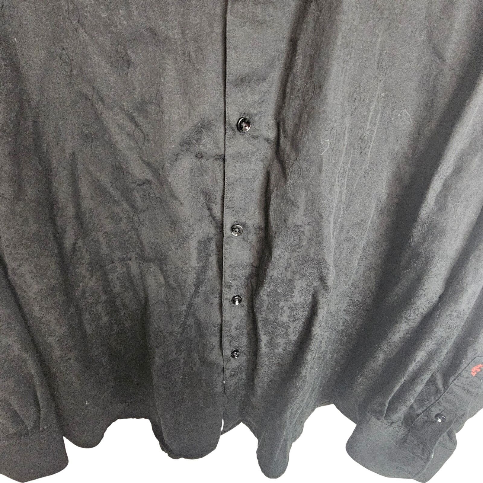 Robert Graham Robert Graham Mens Shirt Black Long Sleeve Dress Shirt 3XL Size US XXL / EU 58 / 5 - 3 Thumbnail