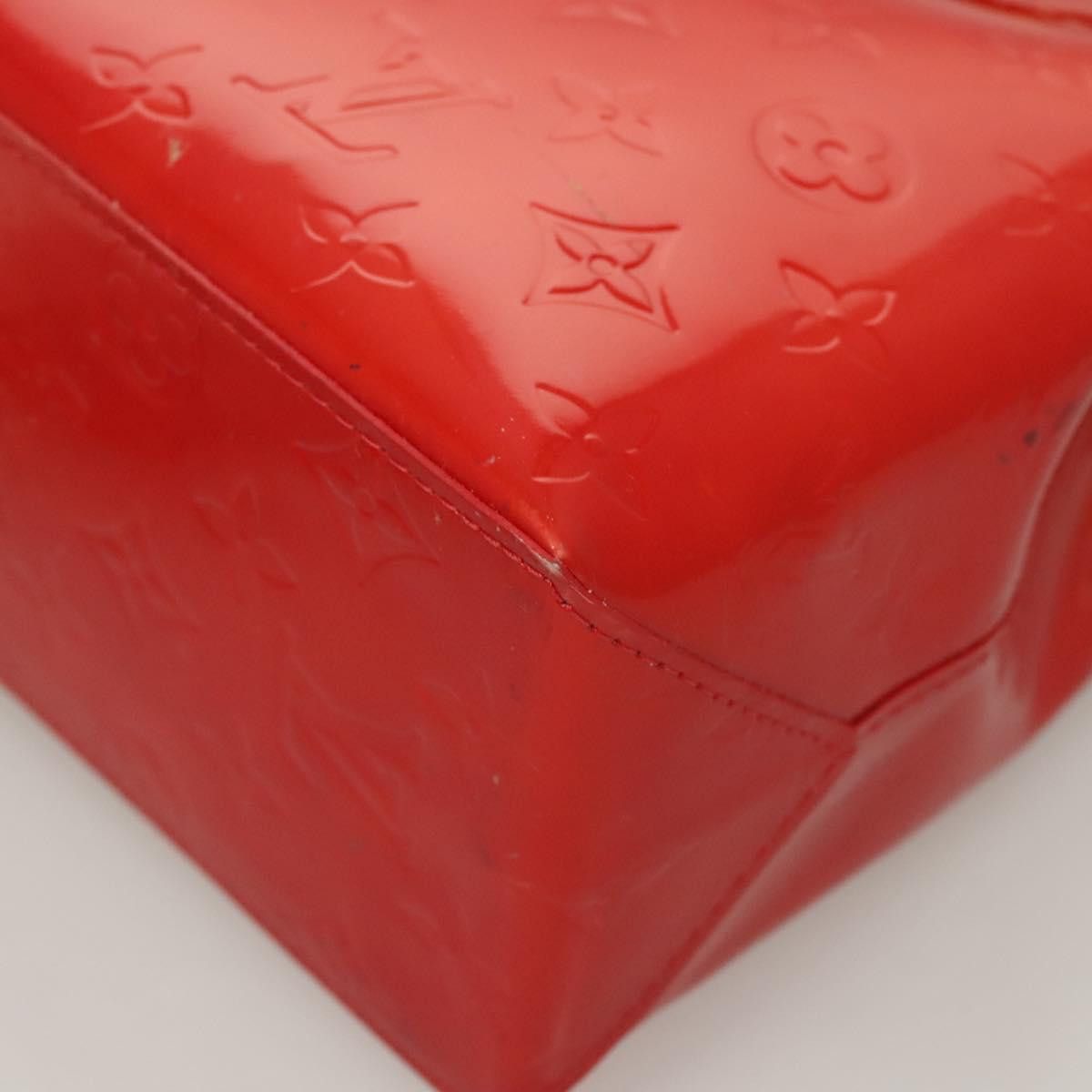 Louis Vuitton LOUIS VUITTON Monogram Vernis Reade PM Hand Bag Red Rouge Size ONE SIZE - 12 Thumbnail