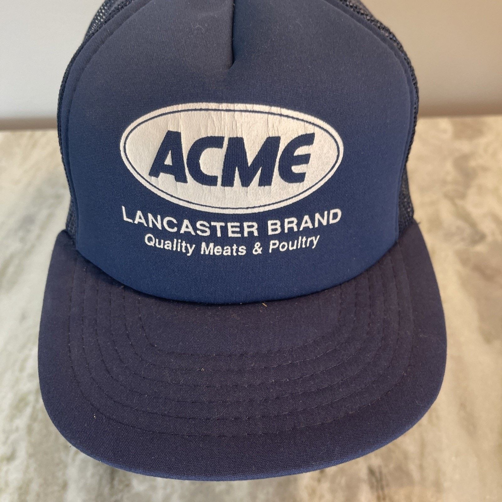 Vintage Vtg 1980’s Trucker Hat Snapback Cap ACME Food Lancaster 9 Size ONE SIZE - 3 Thumbnail