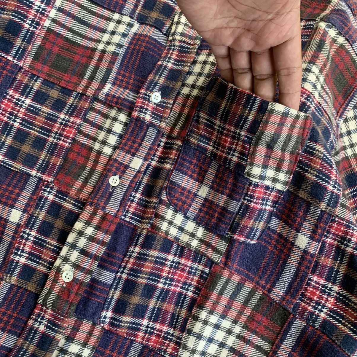 Sugar Cane Sugar Cane Multi Plaid Patchwork Flannel Shirt Size US M / EU 48-50 / 2 - 5 Thumbnail