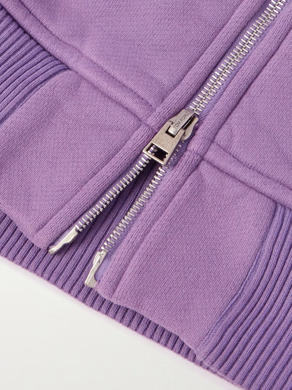 Tom Ford o1loc1c0724 Zip-Up Hoodie in Purple Size US S / EU 44-46 / 1 - 3 Thumbnail