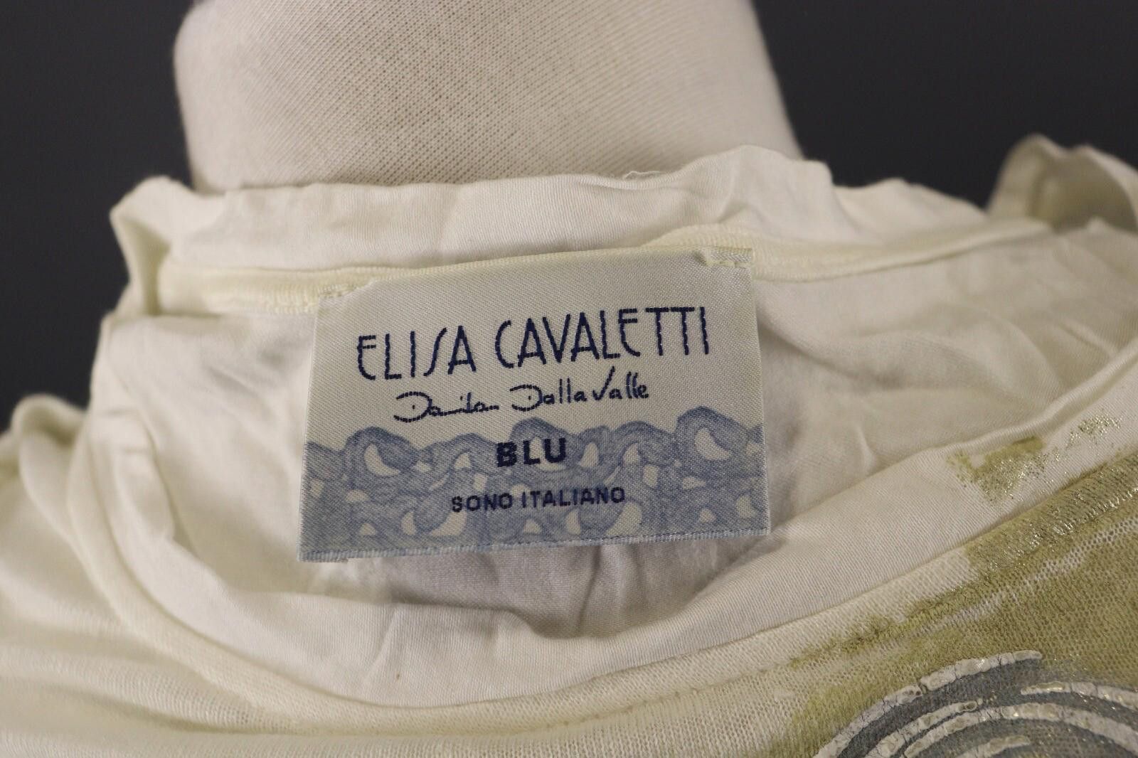 Designer Elisa Cavaletti Blu Sono Italiano Linen Tunic Shirt Size XS Size XS / US 0-2 / IT 36-38 - 10 Thumbnail
