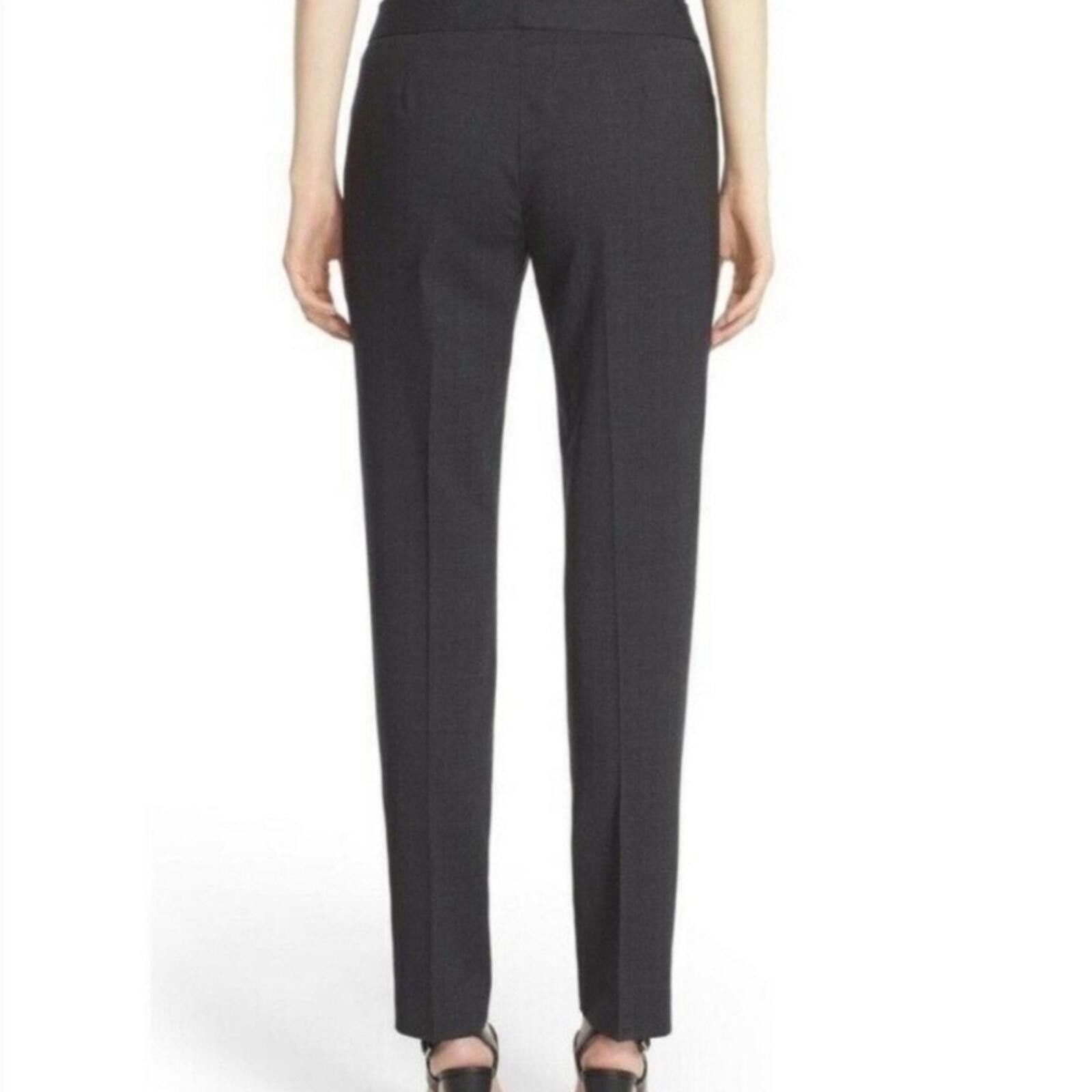 Other Lafayette 148 New York Irving Pant Charcoal Gray Wool SZ 4 Size 27" / US 4 / IT 40 - 2 Thumbnail