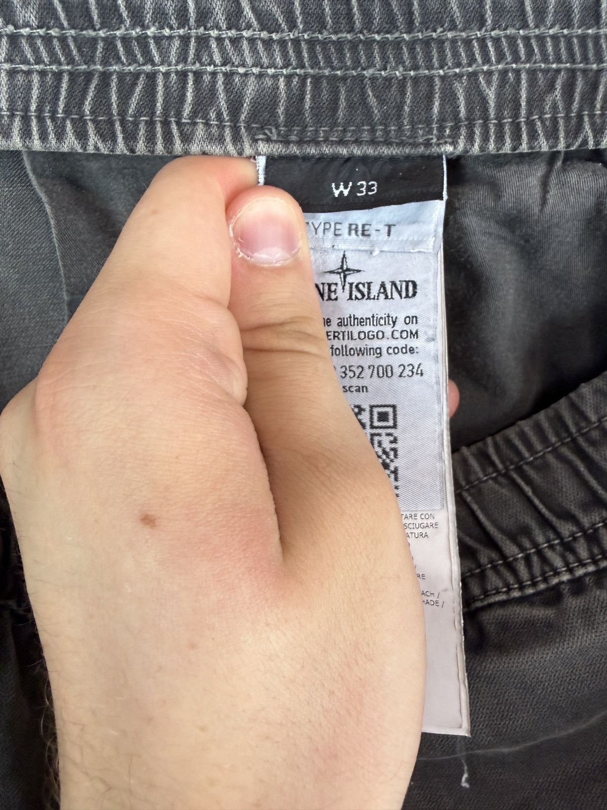 Stone Island Dark grey Stone Island cargo trousers Size US 33 - 9 Thumbnail