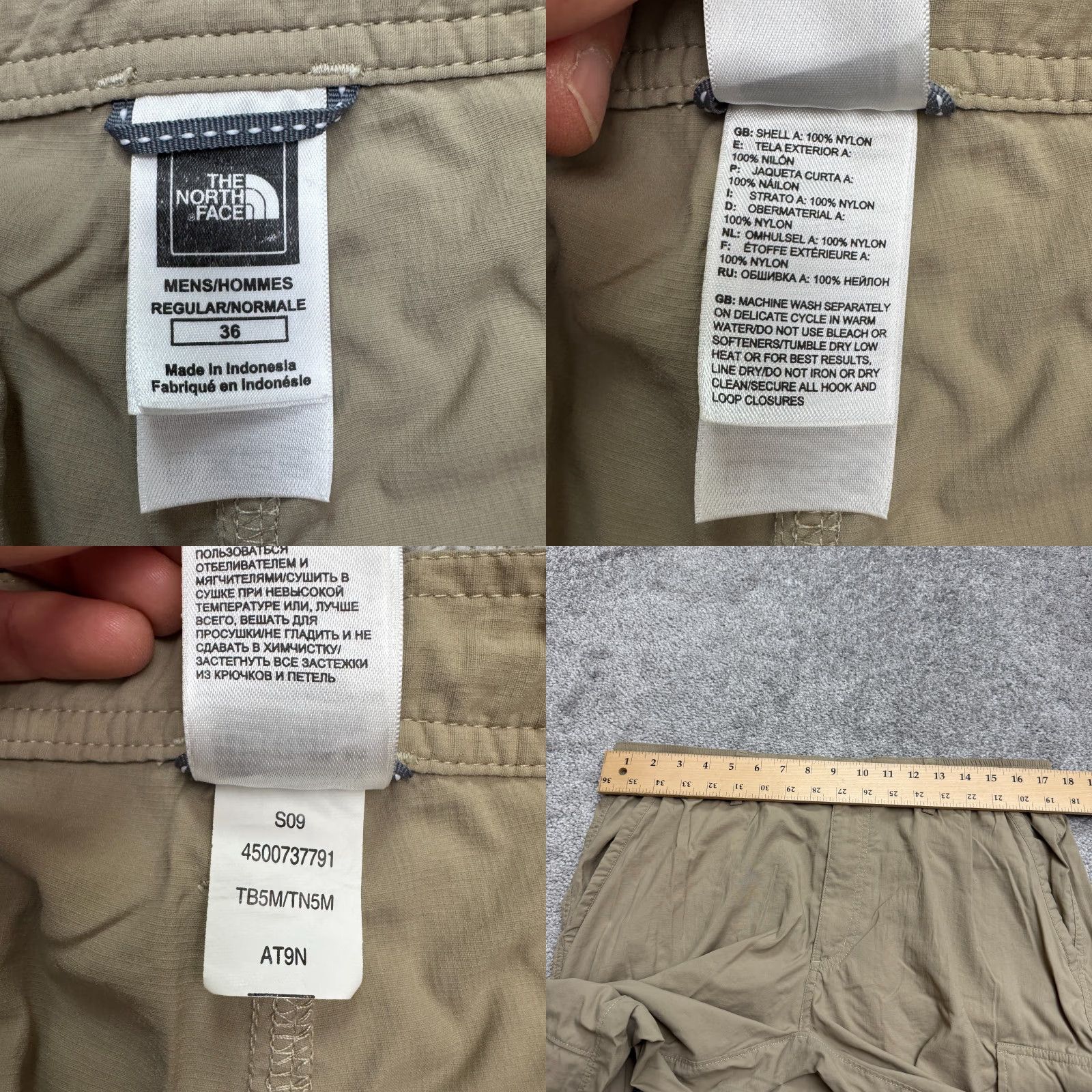 The North Face The North Face Pants Mens 36 Cargo Regular Straight Leg Brown Nylon Outdoor Hiking Vintage No Size US 36 / EU 52 - 8 Thumbnail