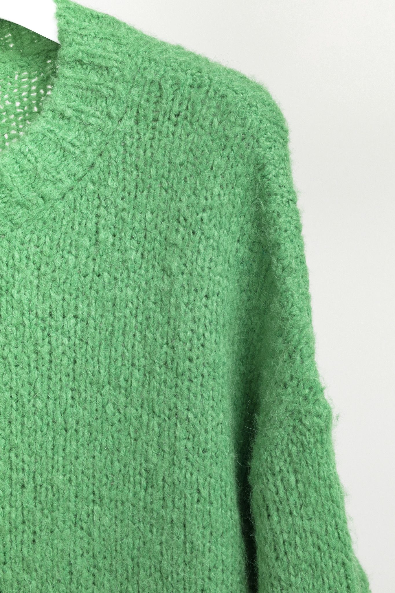 Isabel Marant Etoile Isabel Marant Étoile Green Oversized Alpaca Wool Sweater Size XS / US 0-2 / IT 36-38 - 5 Thumbnail