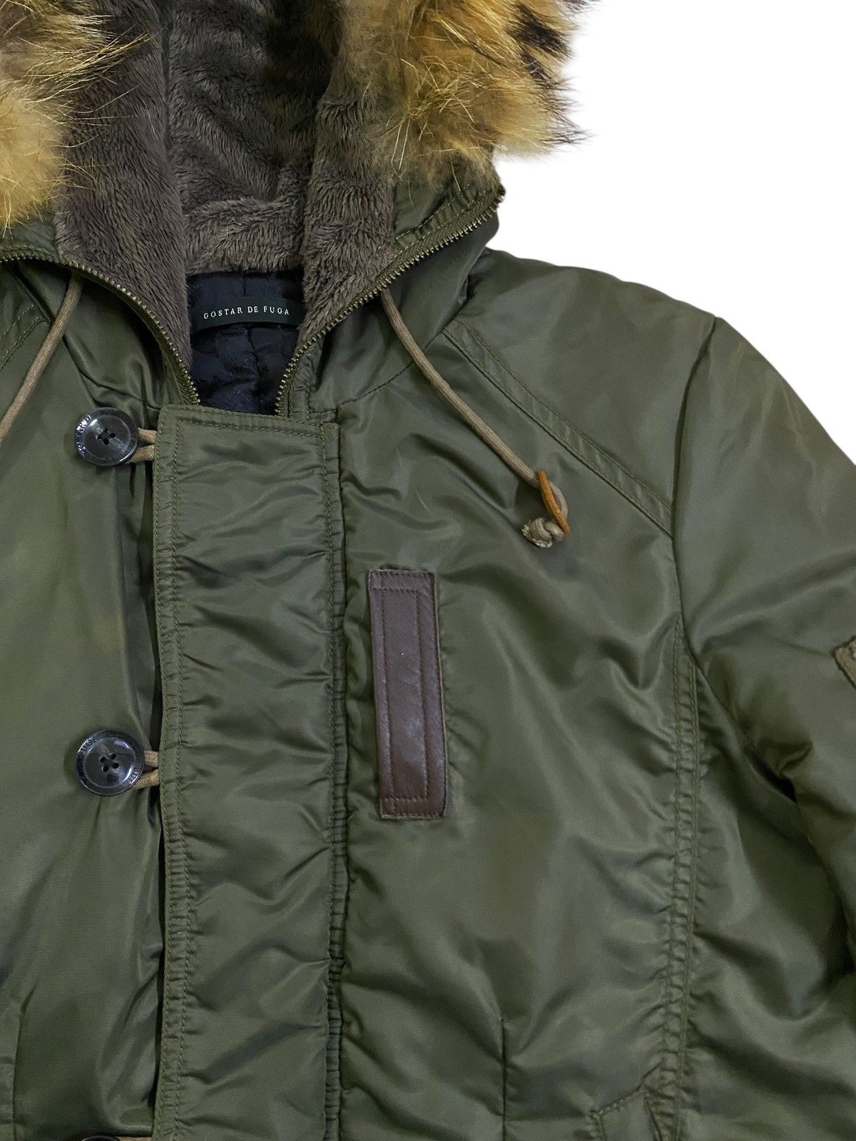 GOSTAR DE FUGA Very Rare Vintage Brand Gostar De Fuga Fur MA-1 Jacket 2000s Size US M / EU 48-50 / 2 - 4 Thumbnail
