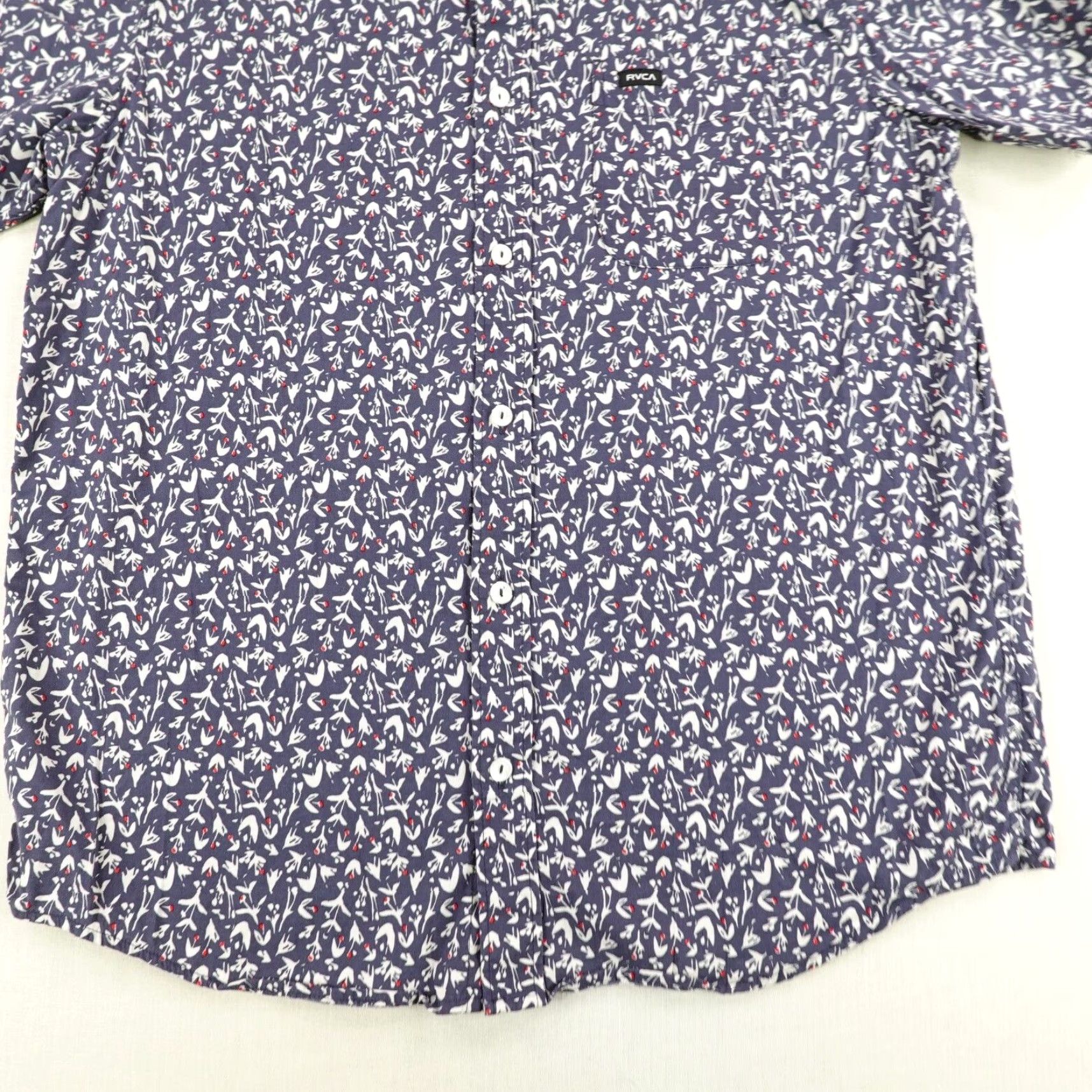 RVCA VINTAGE RVCA Shirt Men Medium Blue White Floral Hawaiian Button Up Casual Surf Beach 90s Size US M / EU 48-50 / 2 - 4 Thumbnail