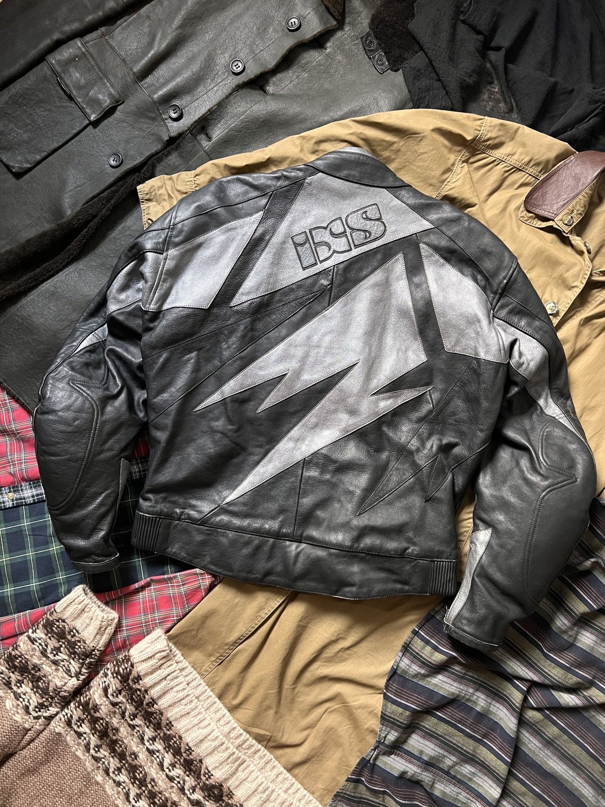 Other Vintage IXS Leather Biker Protection Moto Jacket Size US XL / EU 56 / 4 - 2 Thumbnail