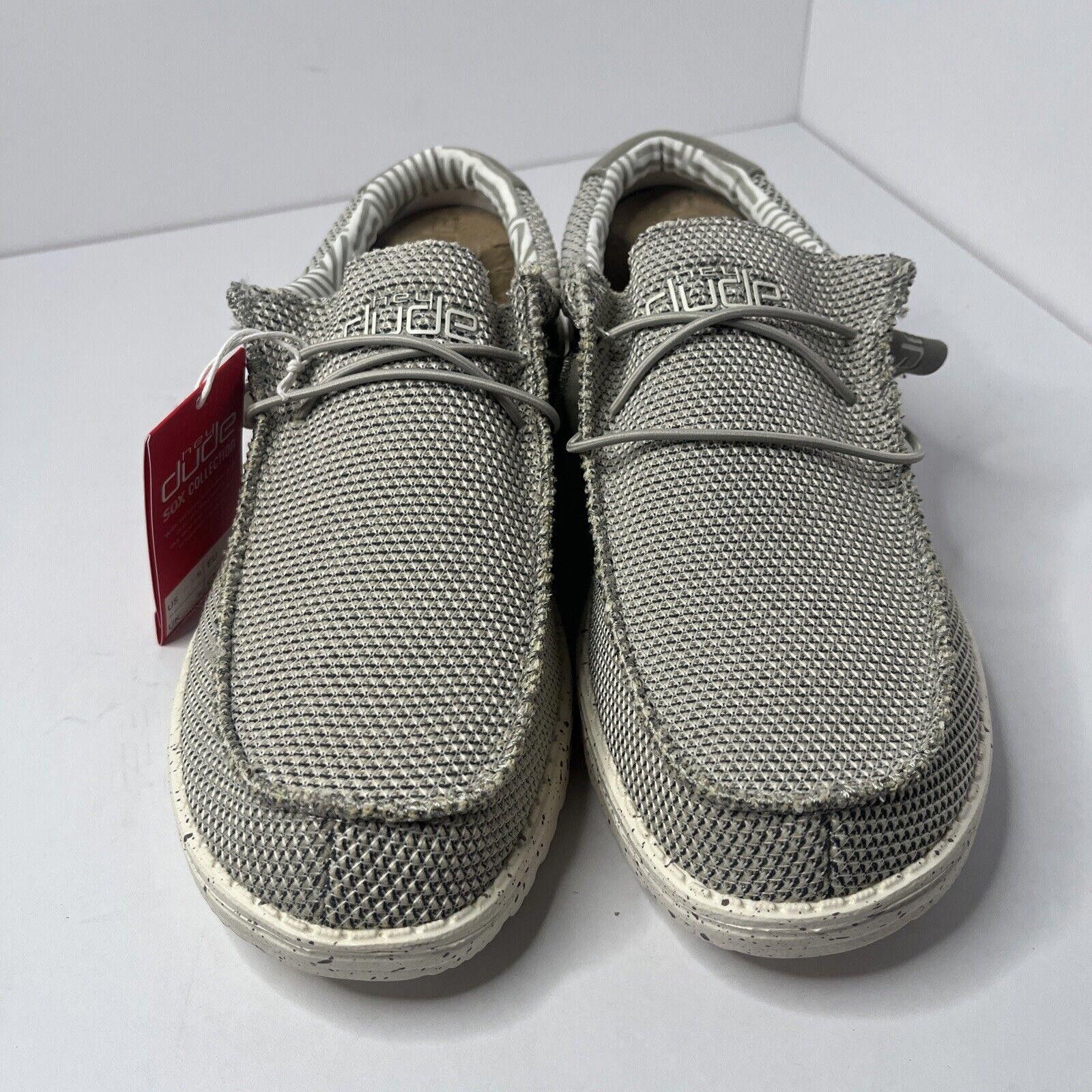 Designer Hey Dude Shoes Men's Size 10 Wally Sox Ash Shoes 110353500 Size US 10 / EU 43 - 2 Thumbnail