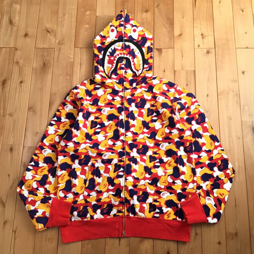 Bape 2024 🔥Kuala Lumpur Store Camo BAPE shark full zip hoodie APE Size US L / EU 52-54 / 3 - 1 Thumbnail