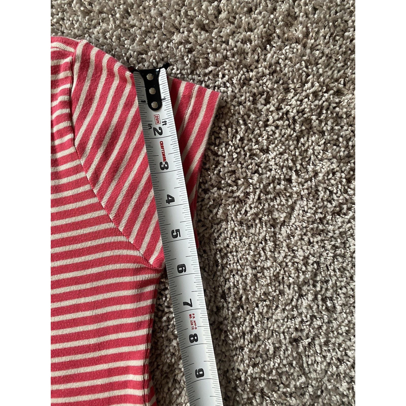 Lacoste Lacoste stripe knit crewneck wm shortsleeve top Size XS / US 0-2 / IT 36-38 - 7 Thumbnail