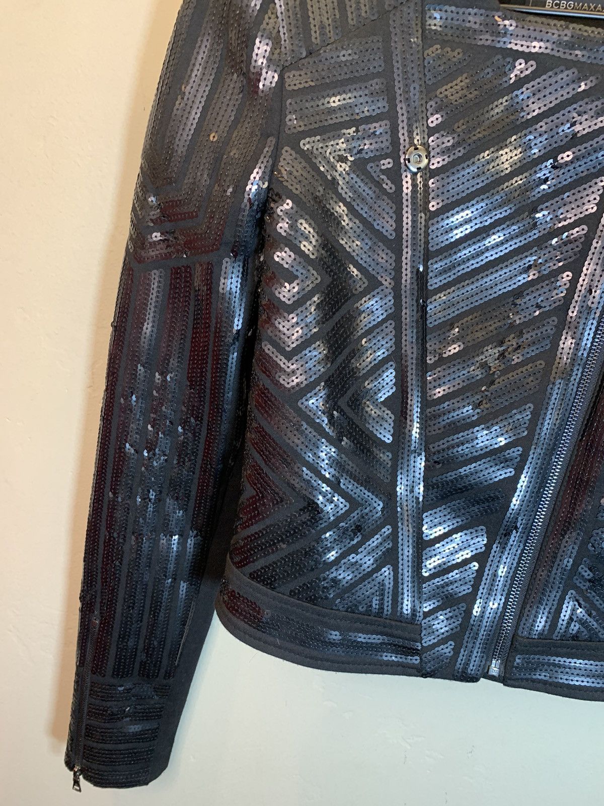 Bcbgmaxazria *RARE* BCBG MaxAzria Sequin Zip Multi-Style Moto Zip Jacket Size XS / US 0-2 / IT 36-38 - 6 Thumbnail