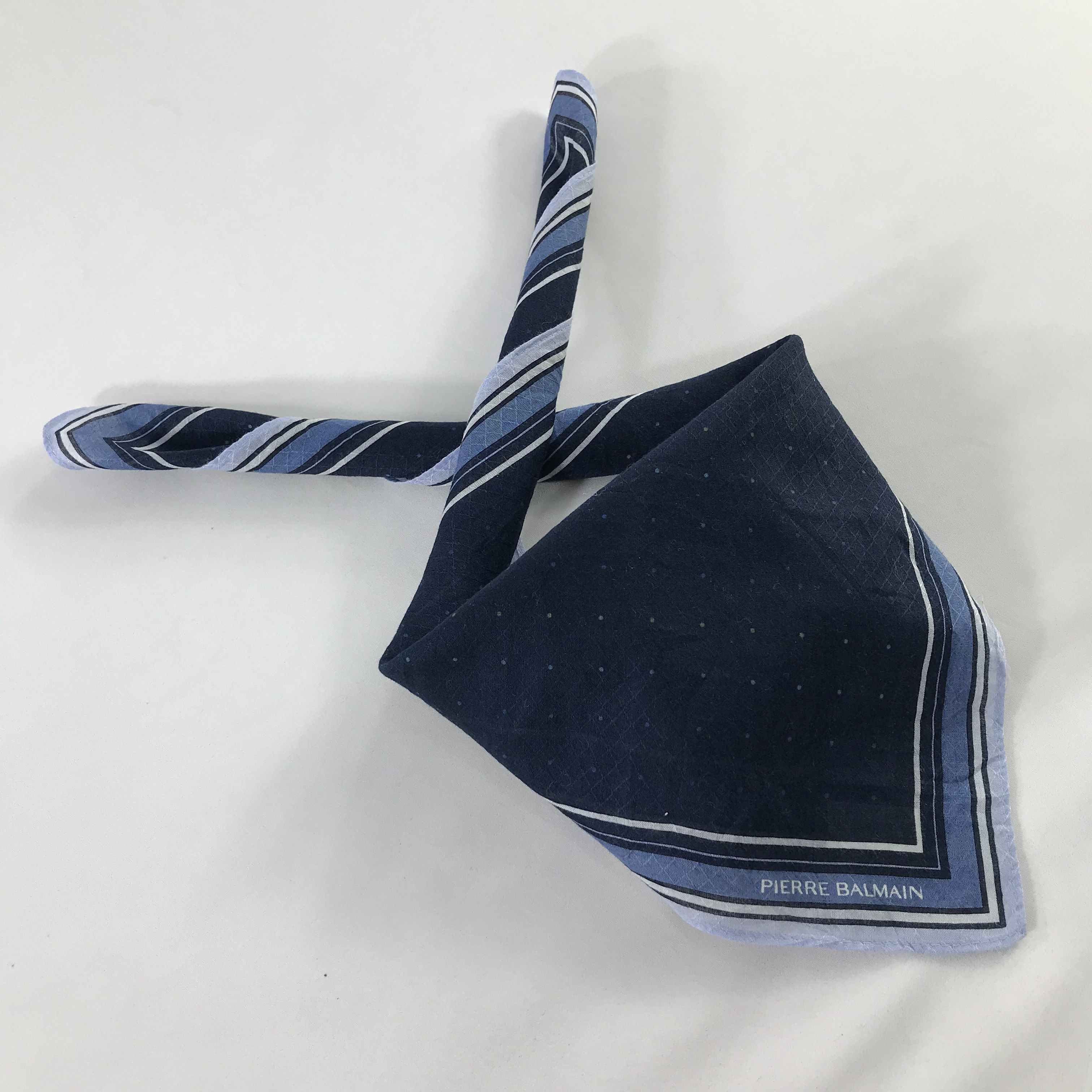 Pierre Balmain × Vintage Pierre Balmain Bandana / Handkerchief / Neckerchief - S1108 Size ONE SIZE - 4 Thumbnail