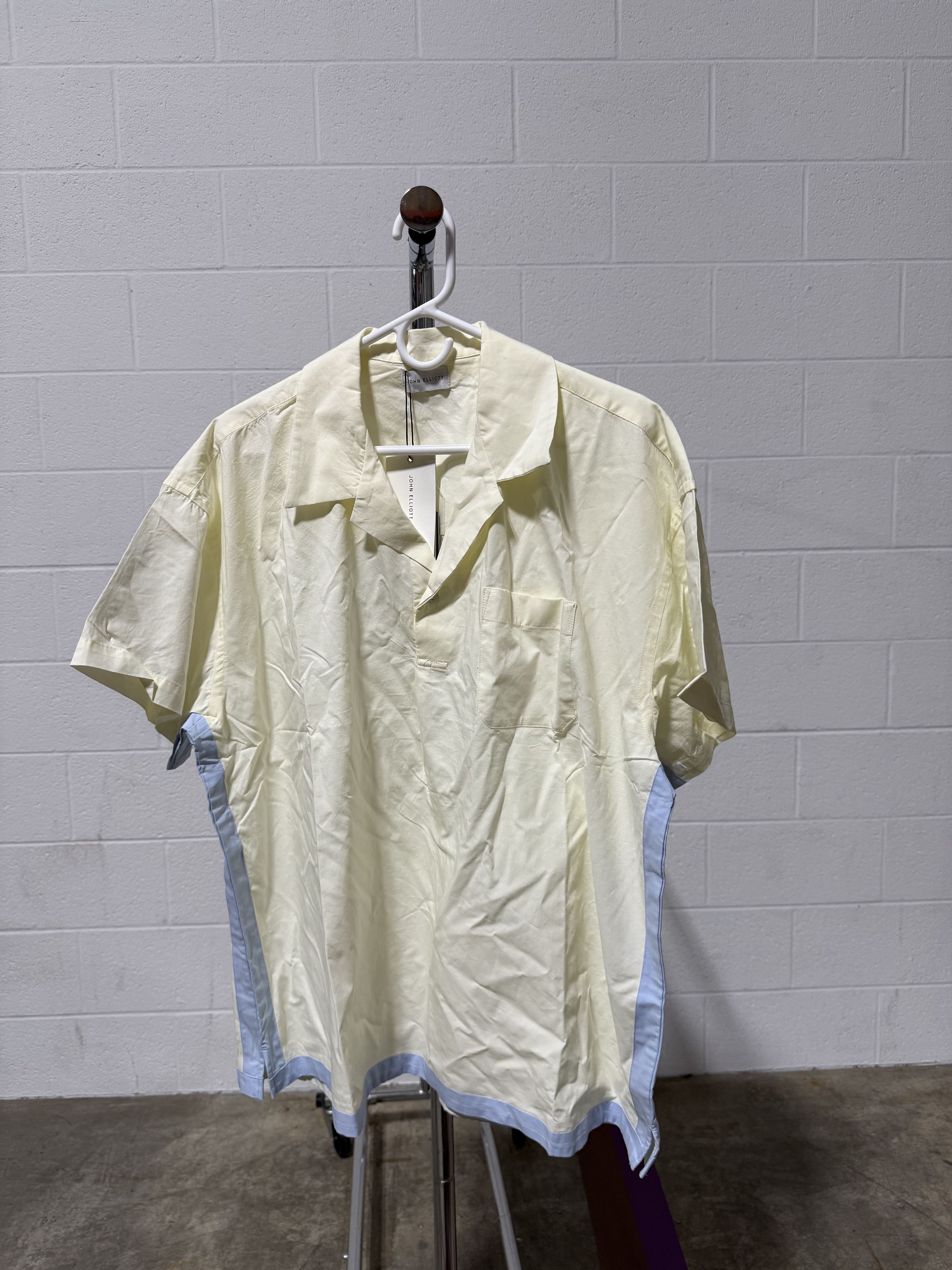 John Elliott John Elliott Pullover Camp Shirt 'Salt/Light Blue' Size US XL / EU 56 / 4 - 1 Thumbnail