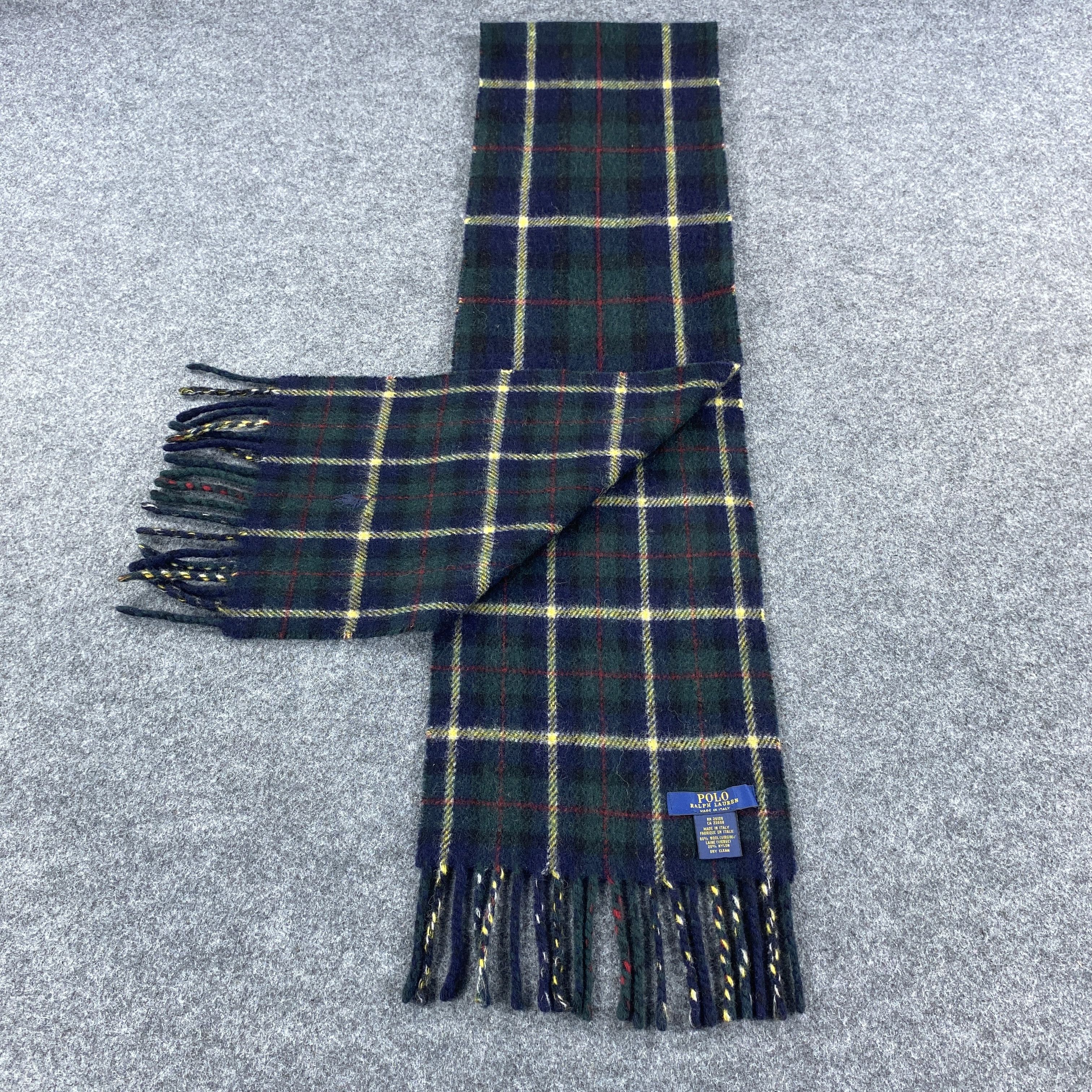 Polo Ralph Lauren × Vintage GF10641 Polo Ralph Lauren Scarf Neck Wear Muffler Nova Check Size ONE SIZE - 6 Thumbnail
