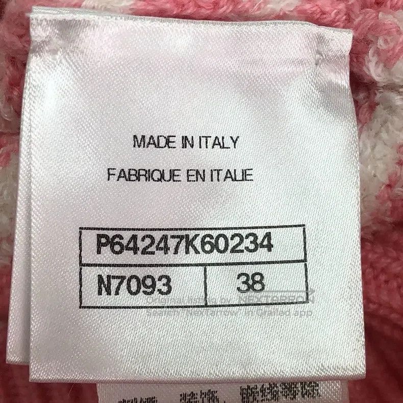 Chanel Chanel 20S pink and white striped knitted sweater Size XS / US 0-2 / IT 36-38 - 6 Thumbnail